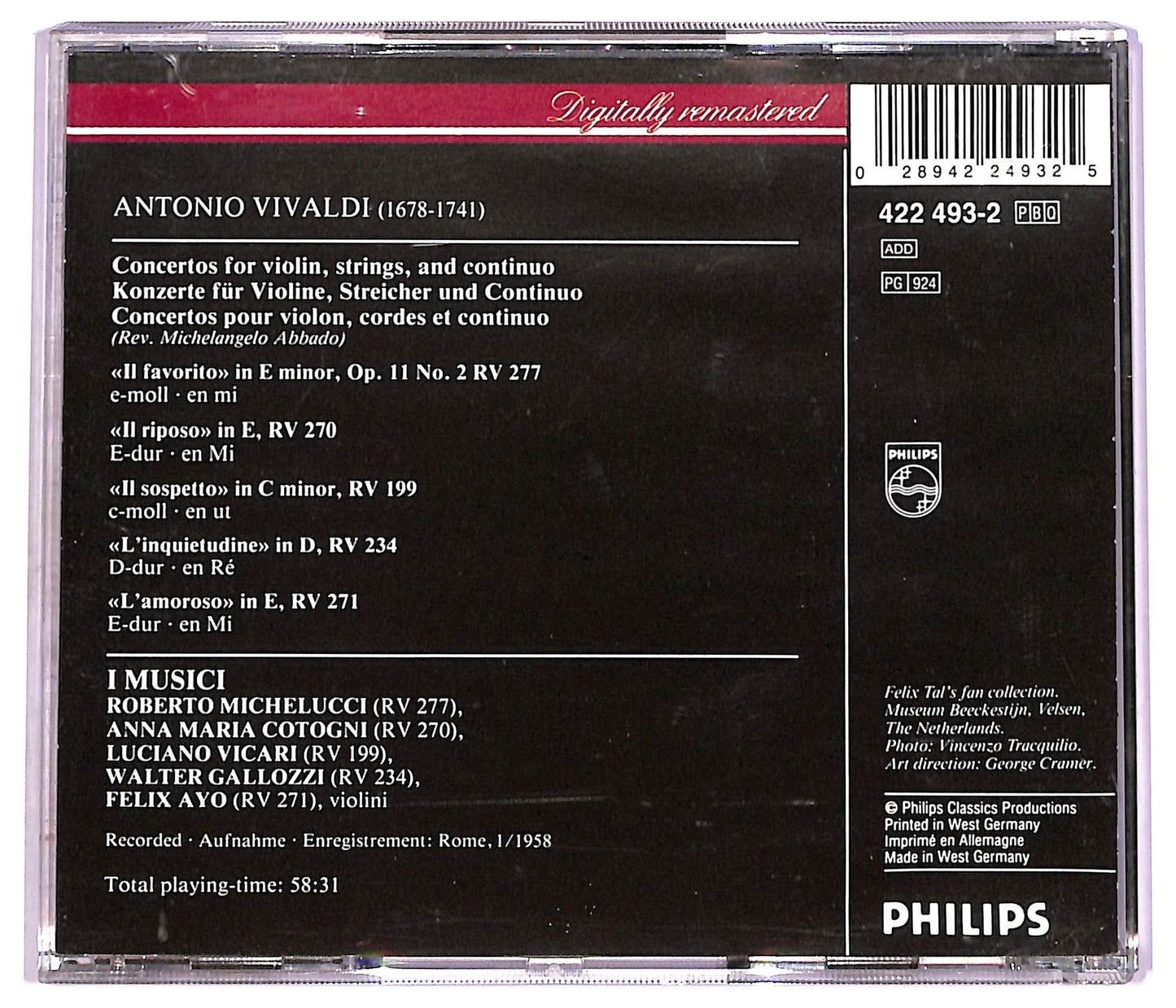 EBOND Vivaldi I Musici - 5 Concerti Con Titoli CD CD080128