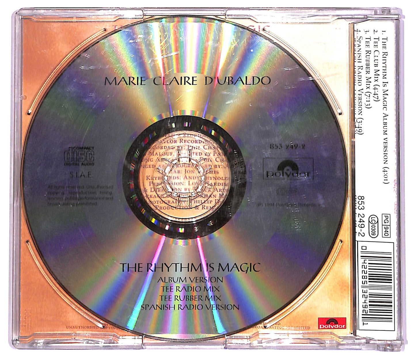 EBOND Marie Claire D'Ubaldo - The Rhythm Is Magic CD CD080147