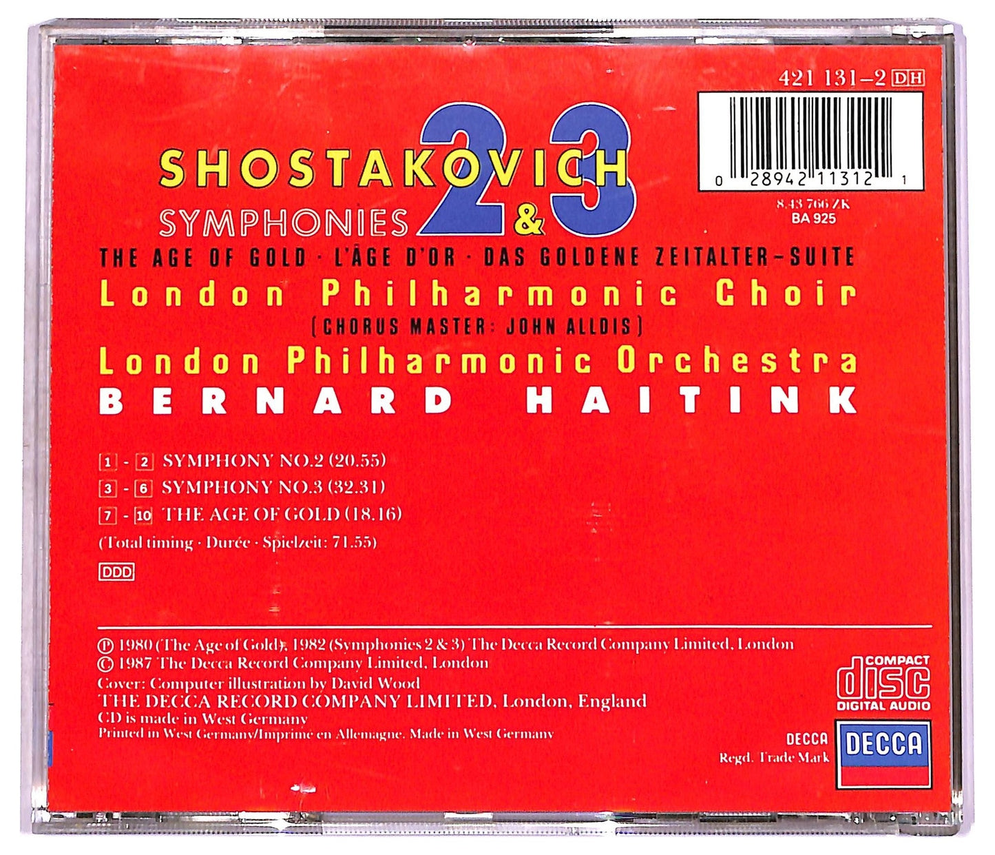 EBOND Shostakovich - Symphonies 2 & 3 CD CD080242