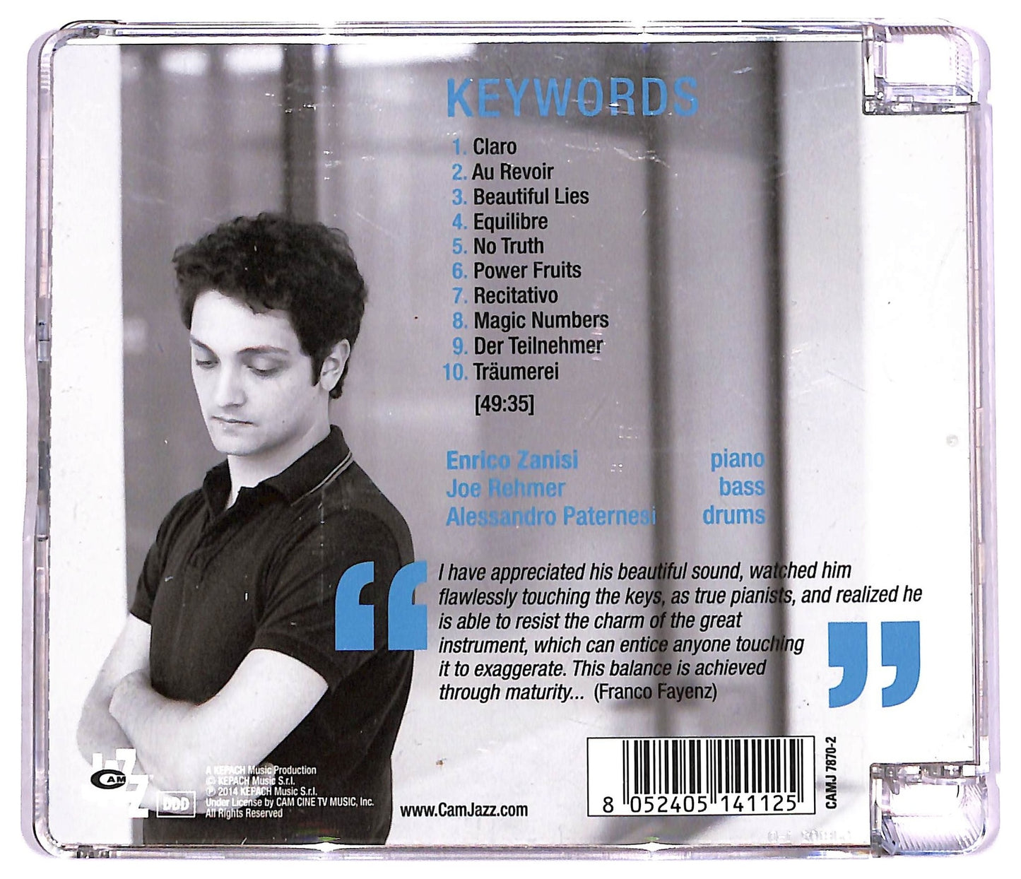 EBOND Enrico Zanisi Joe Rehmer Alessandro Paternesi - Keywords CD CD080322
