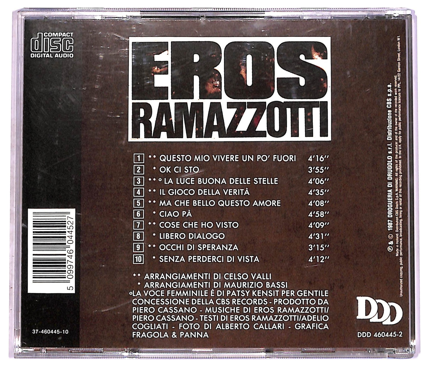 EBOND Eros Ramazzotti - In Certi Momenti CD CD080404
