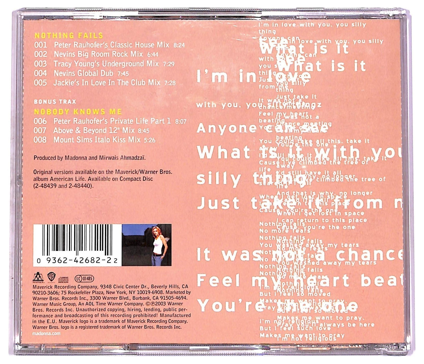 EBOND Madonna - Nothing Fails CD CD080527
