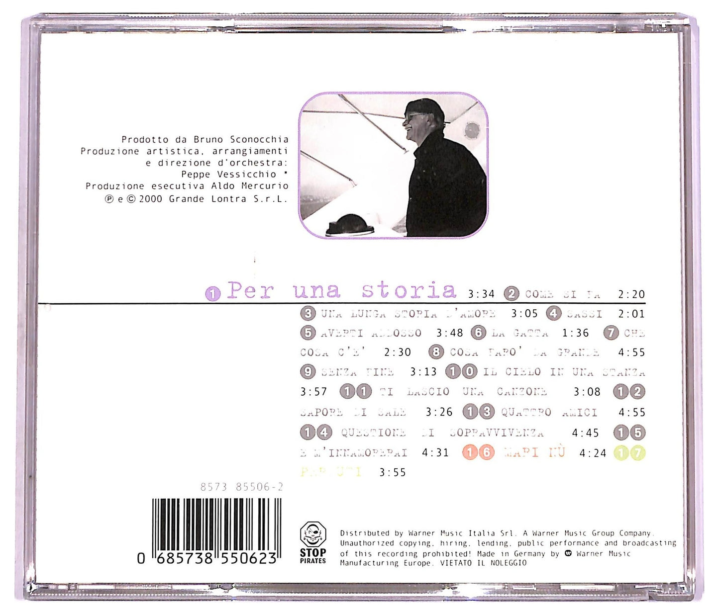 EBOND Gino Paoli - Per Una Storia CD CD080532