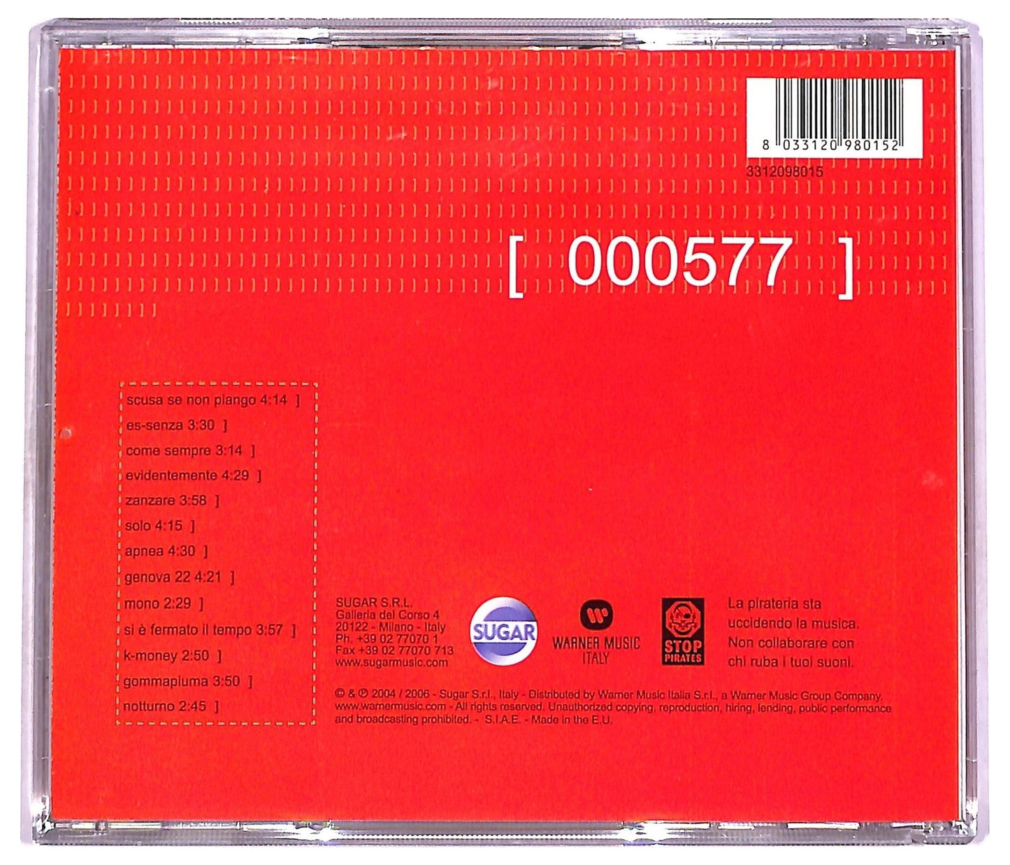 EBOND Negramaro - 000577 CD CD080643