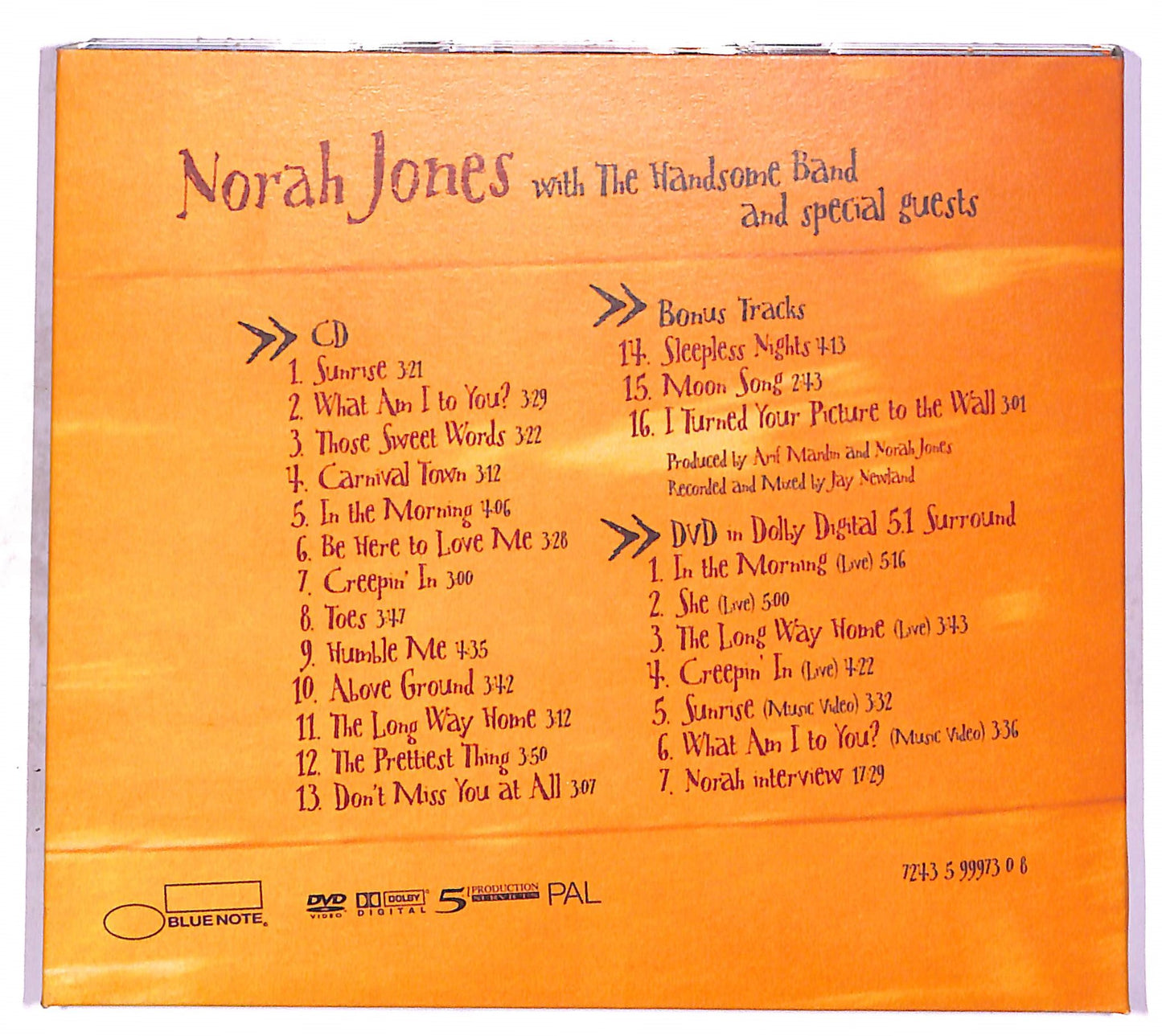 EBOND Norah Jones - Feels Like Home + DVD CD CD080728