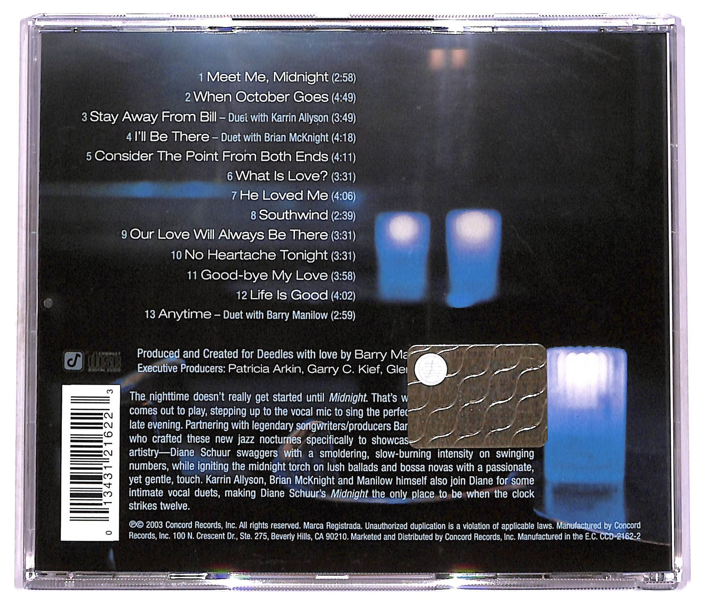 EBOND Diane Schuur - Midnight CD CD080735