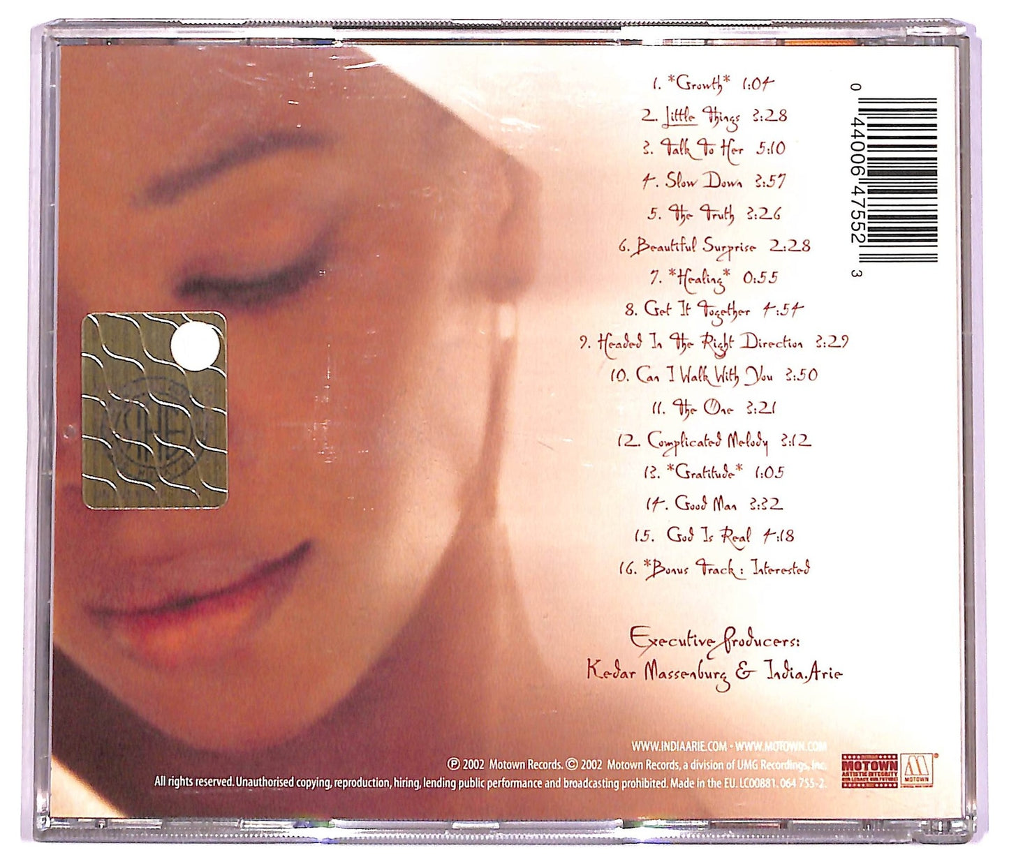 EBOND India.Arie - Voyage To India CD CD080744