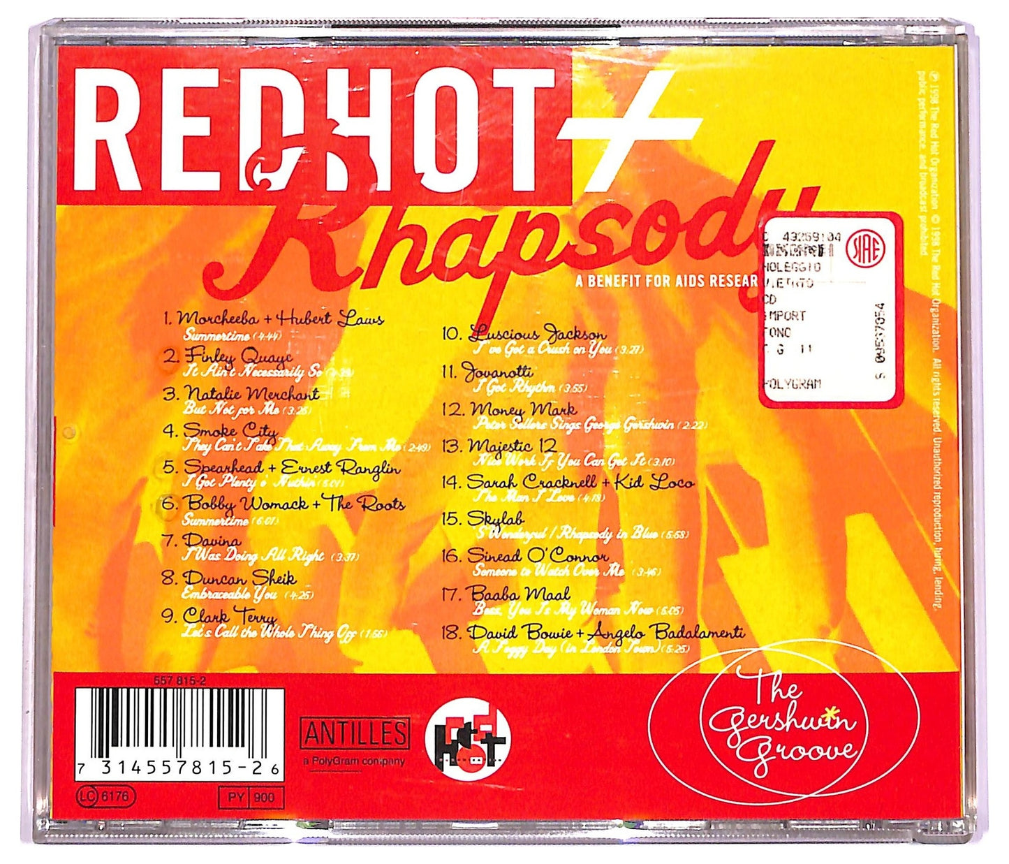 EBOND Various - Red Hot + Rhapsody (The Gershwin Groove) CD CD080754