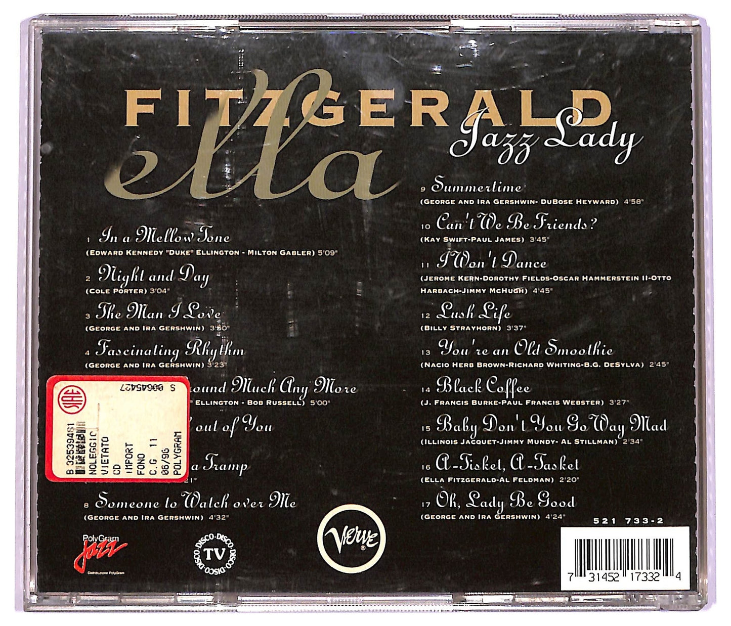 EBOND Ella Fitzgerald - Jazz Lady CD CD080805
