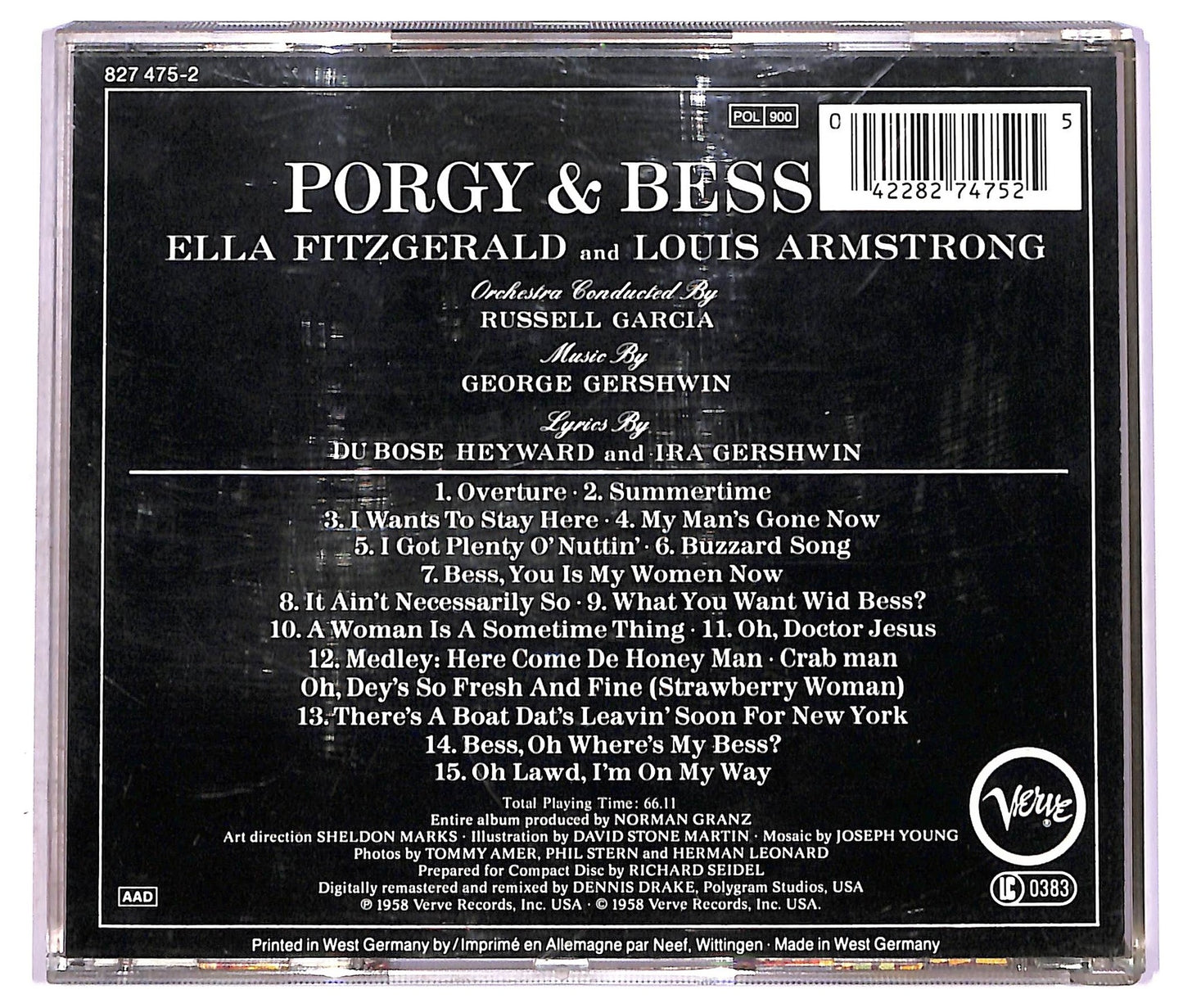 EBOND Ella Fitzgerald & Louis Armstrong - Porgy & Bess CD CD080931