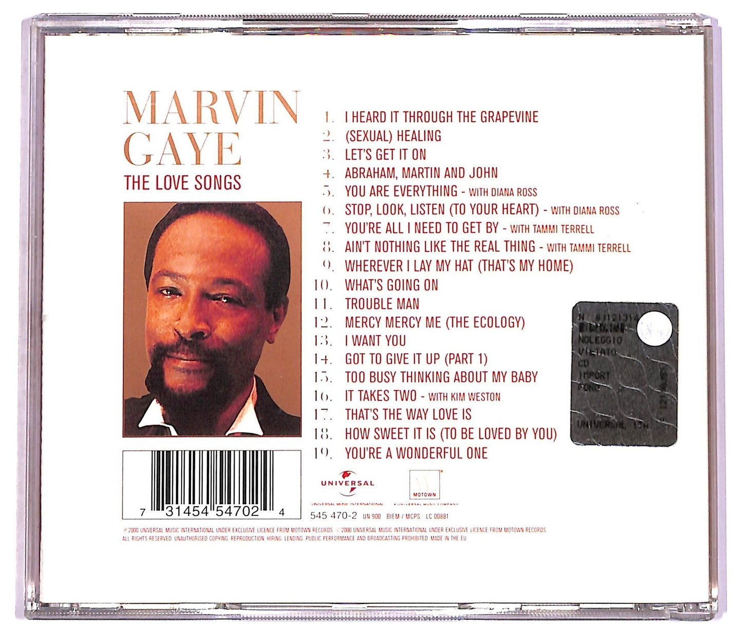EBOND Marvin Gaye - The Love Songs CD CD081006