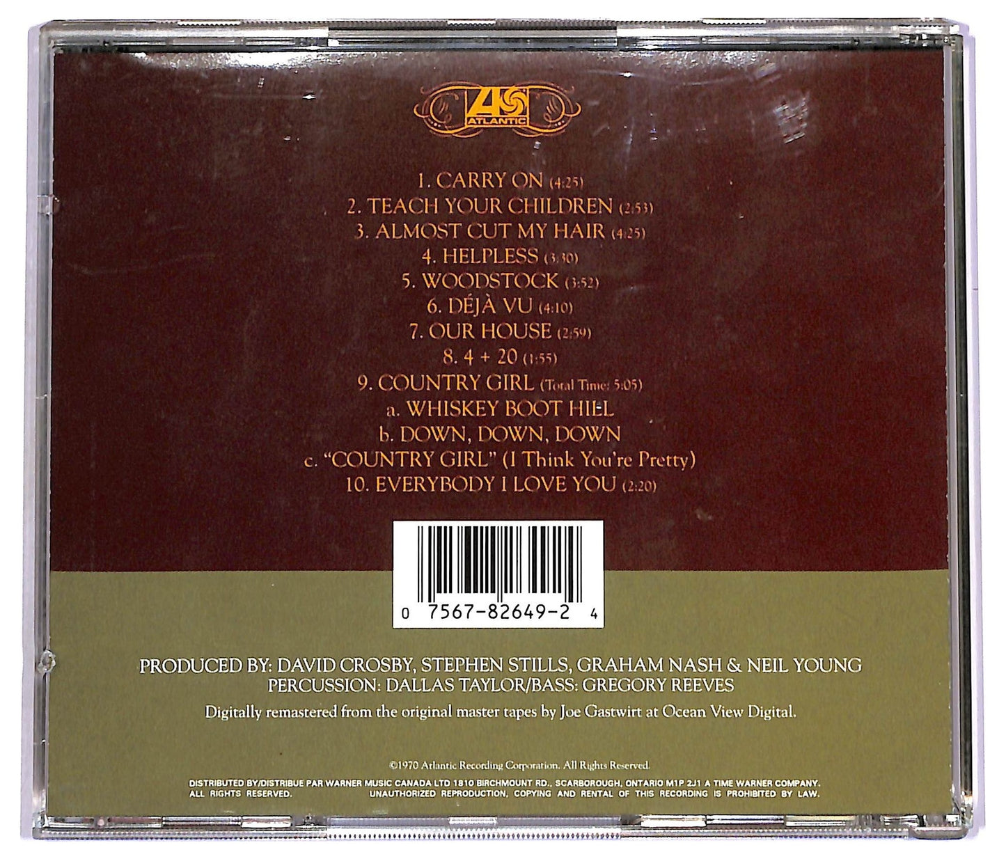 EBOND Crosby Stills Nash & Young - Deja Vu CD CD081202