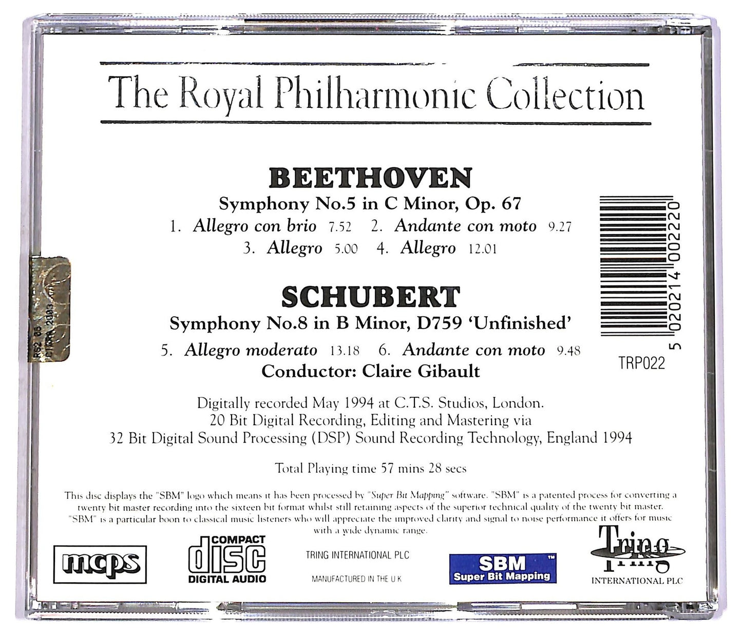 EBOND The Royal Philharmonic - Beethoven Schubert CD CD081239