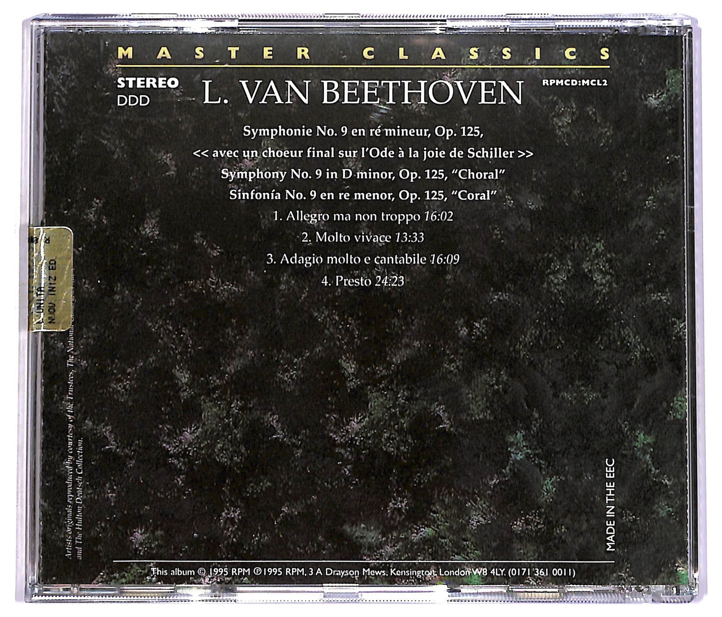 EBOND Beethoven - Symphonie No.9 CD CD081242