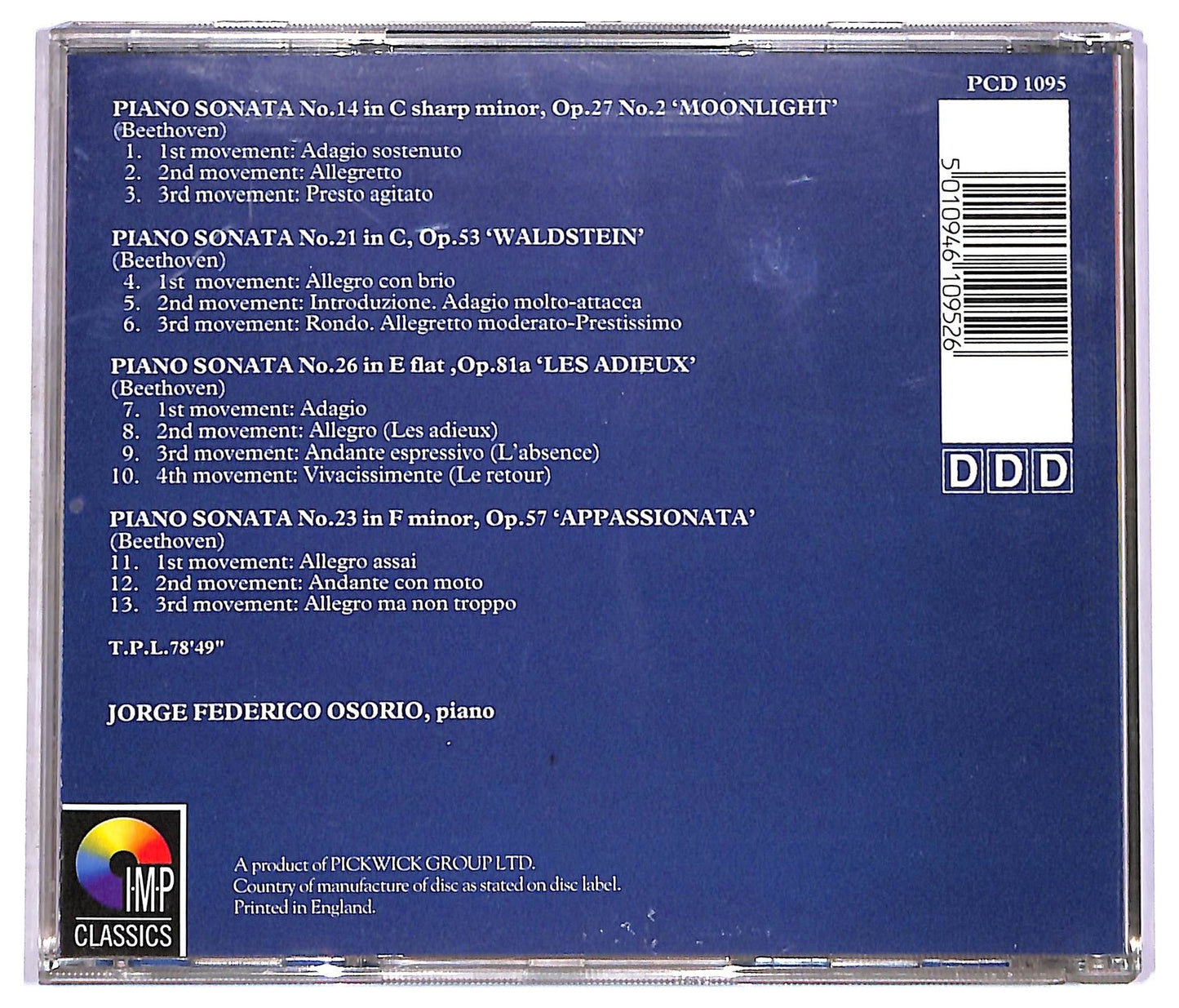 EBOND Beethoven - Piano Sonatas CD CD081246