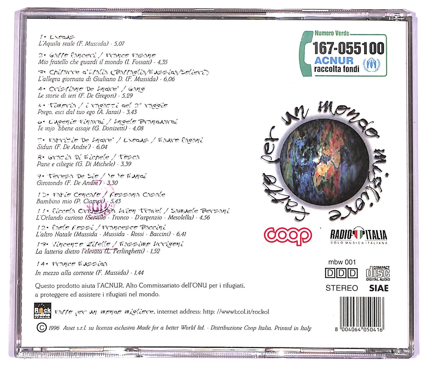 EBOND Various - Fatto Per Un Mondo Migliore CD CD081424