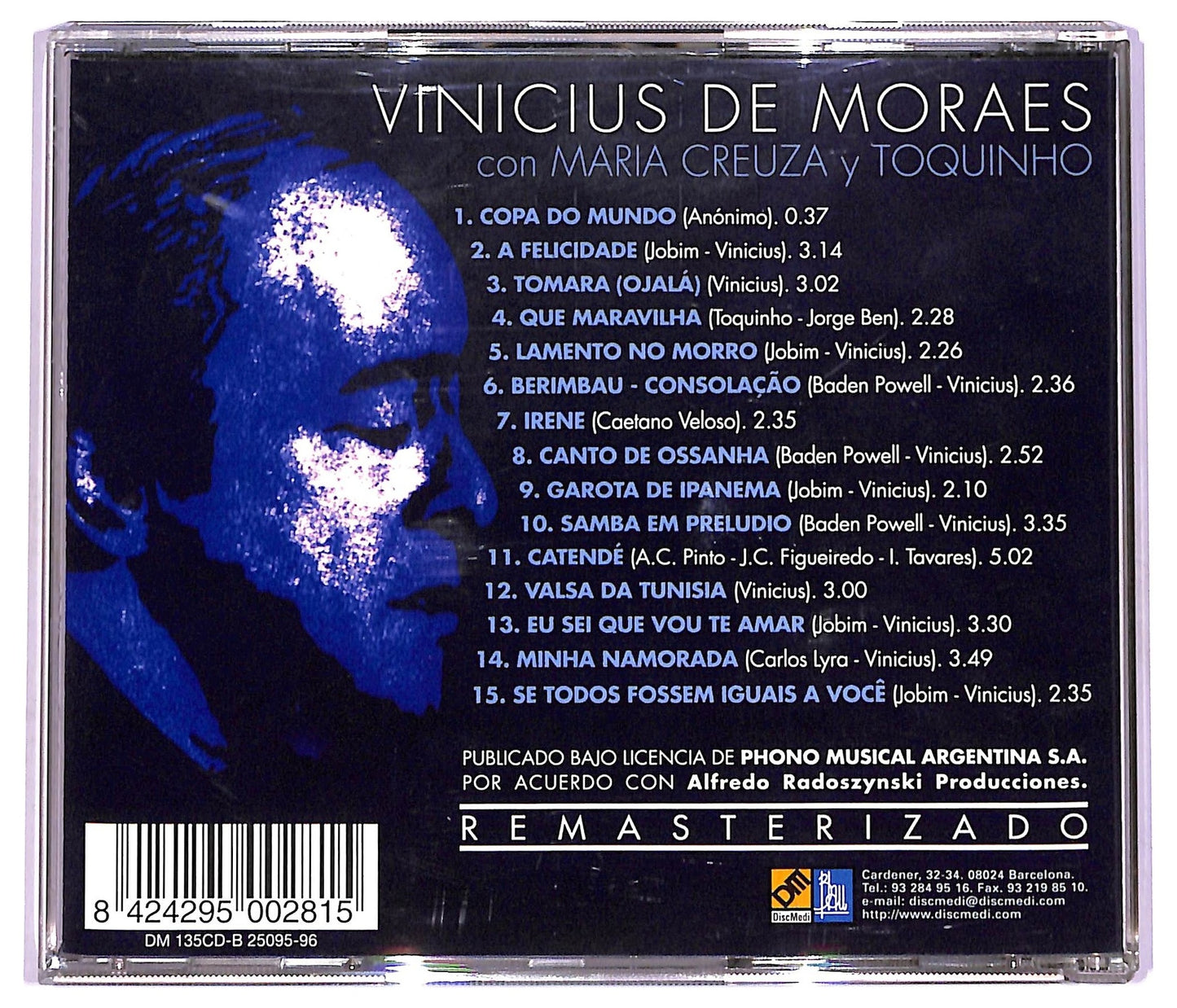 EBOND Vinicius De Moraes - Con Maria Creuza Y Toquinho CD CD081428