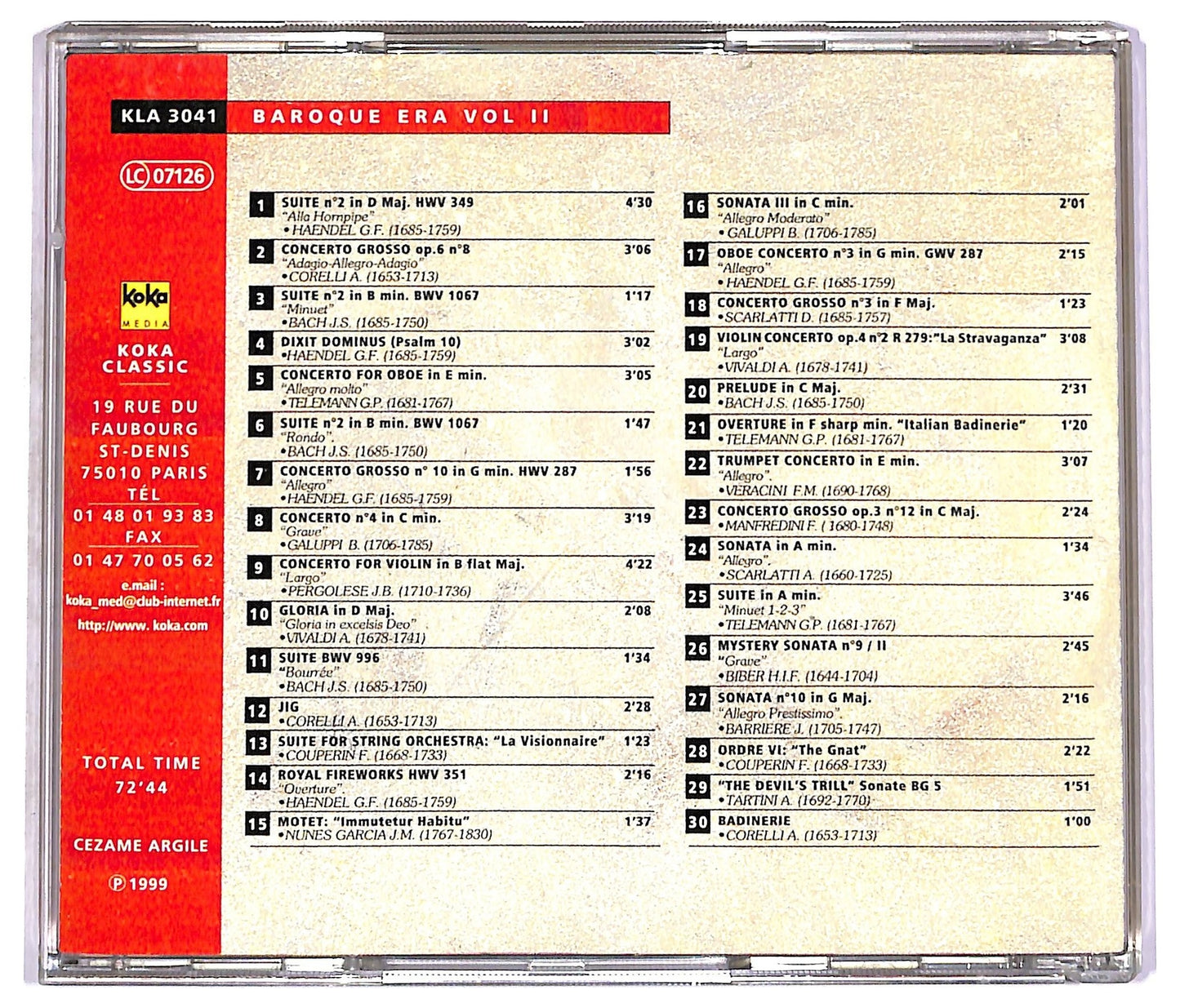 EBOND Various - Baroque Era Vol II CD CD081530