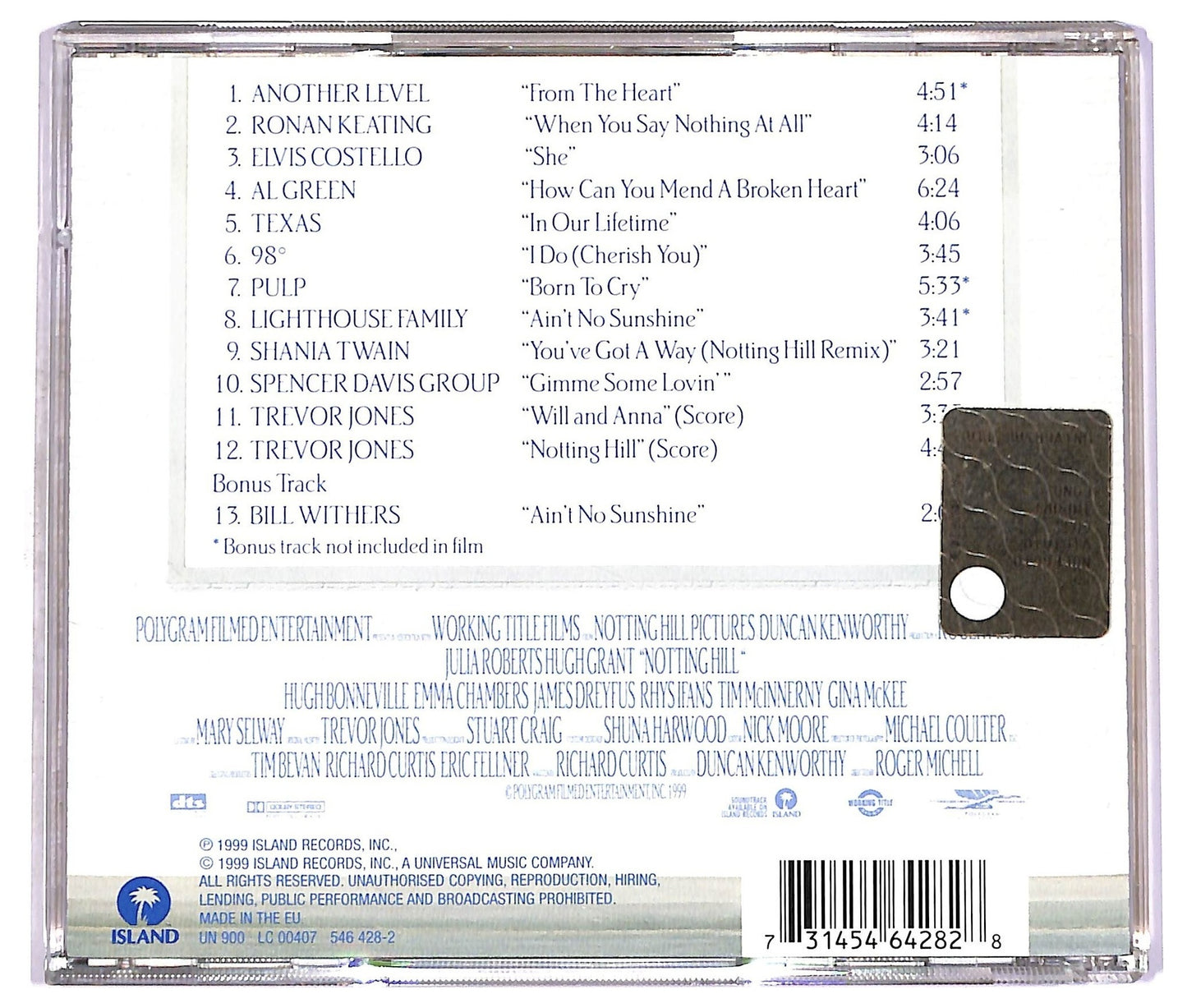 EBOND Various - Notting Hill CD CD081554