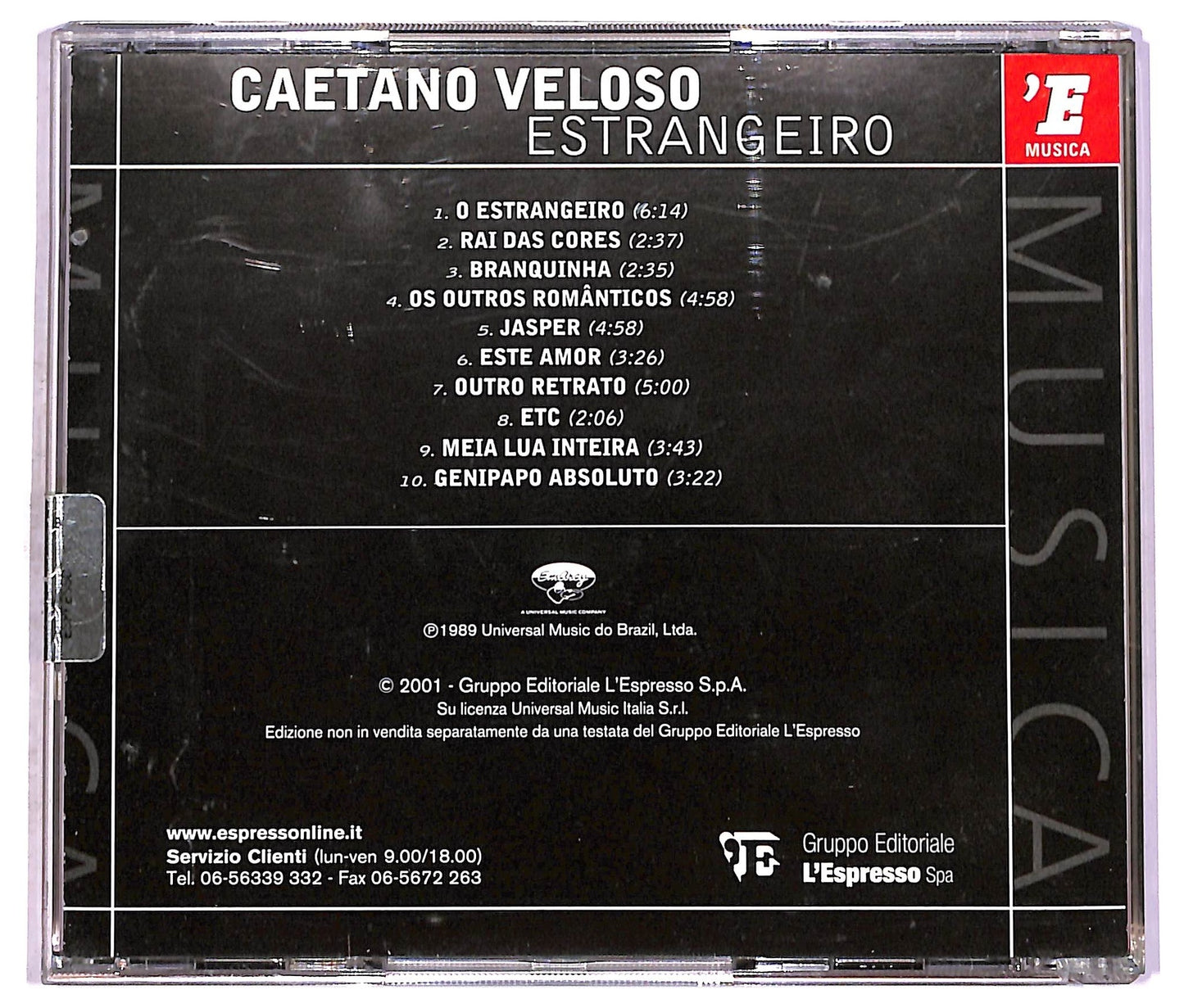 EBOND Caetano Veloso - Estrangeiro CD CD081618