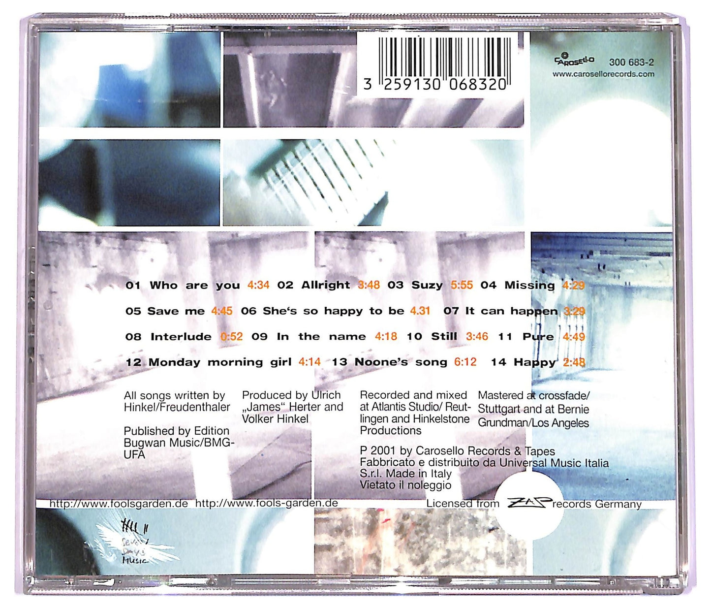 EBOND Fool's Garden - For Sale CD CD081702