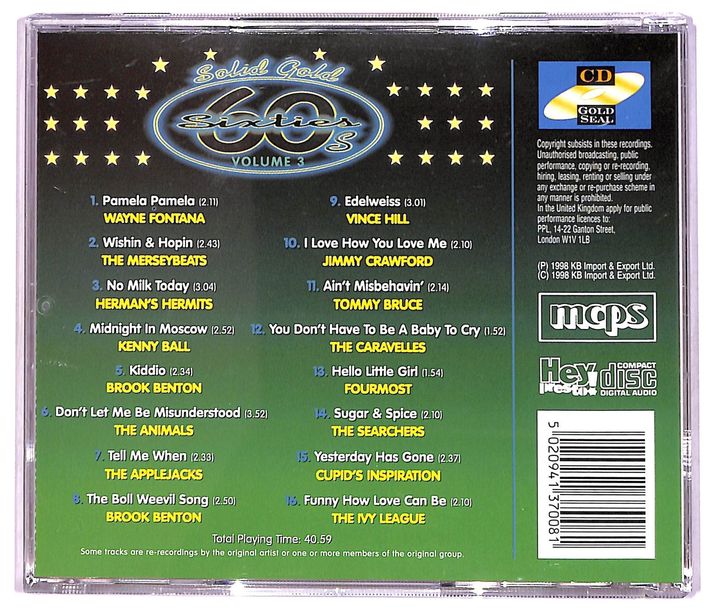 EBOND Various - Solid Gold 60's Volume 3 CD CD082015