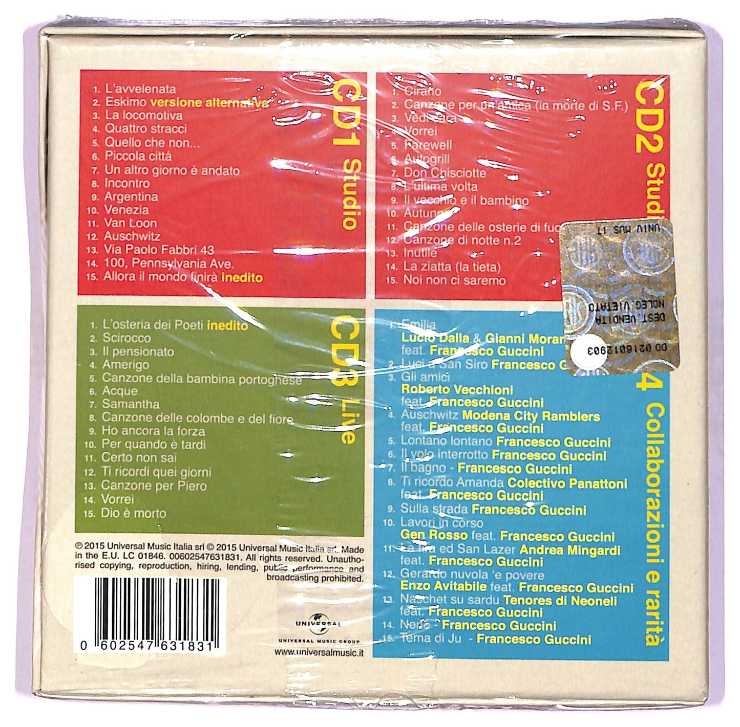 EBOND Francesco Guccini - Se Io Avessi Previsto Tutto Questo CD CD082036