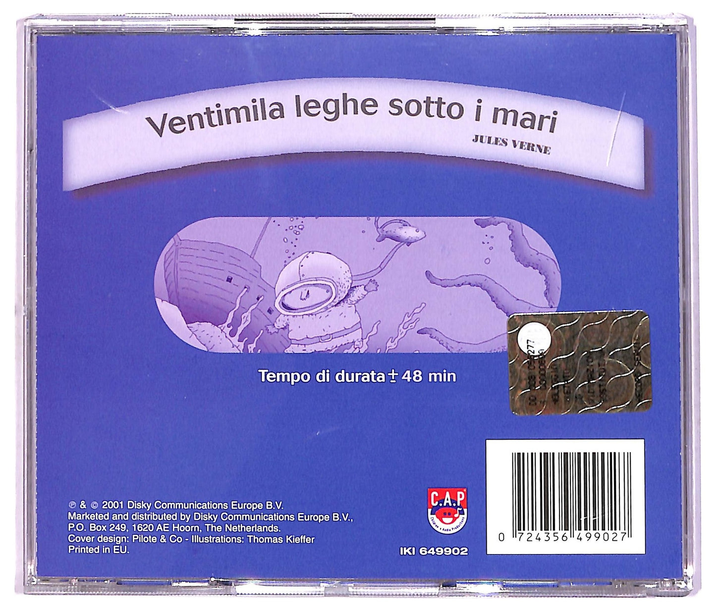 EBOND Jules Verne - Ventimila Leghe Sotto I Mari Audiobook CD CD082051