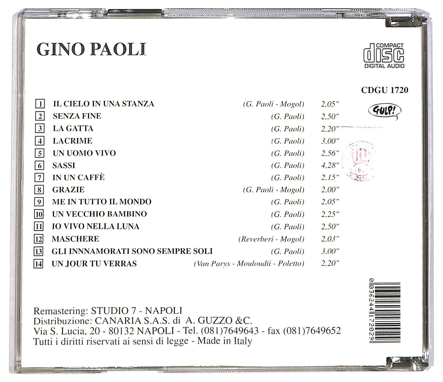EBOND Gino Paoli - I Piu Grandi Successi CD CD082115