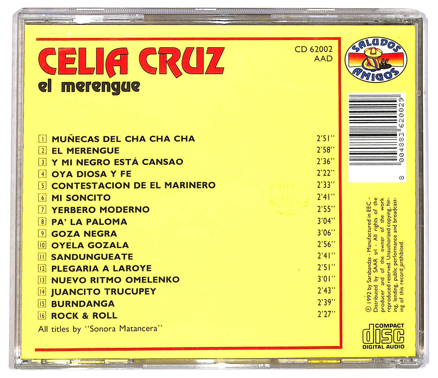 EBOND Celia Cruz - El Merengue CD CD082128
