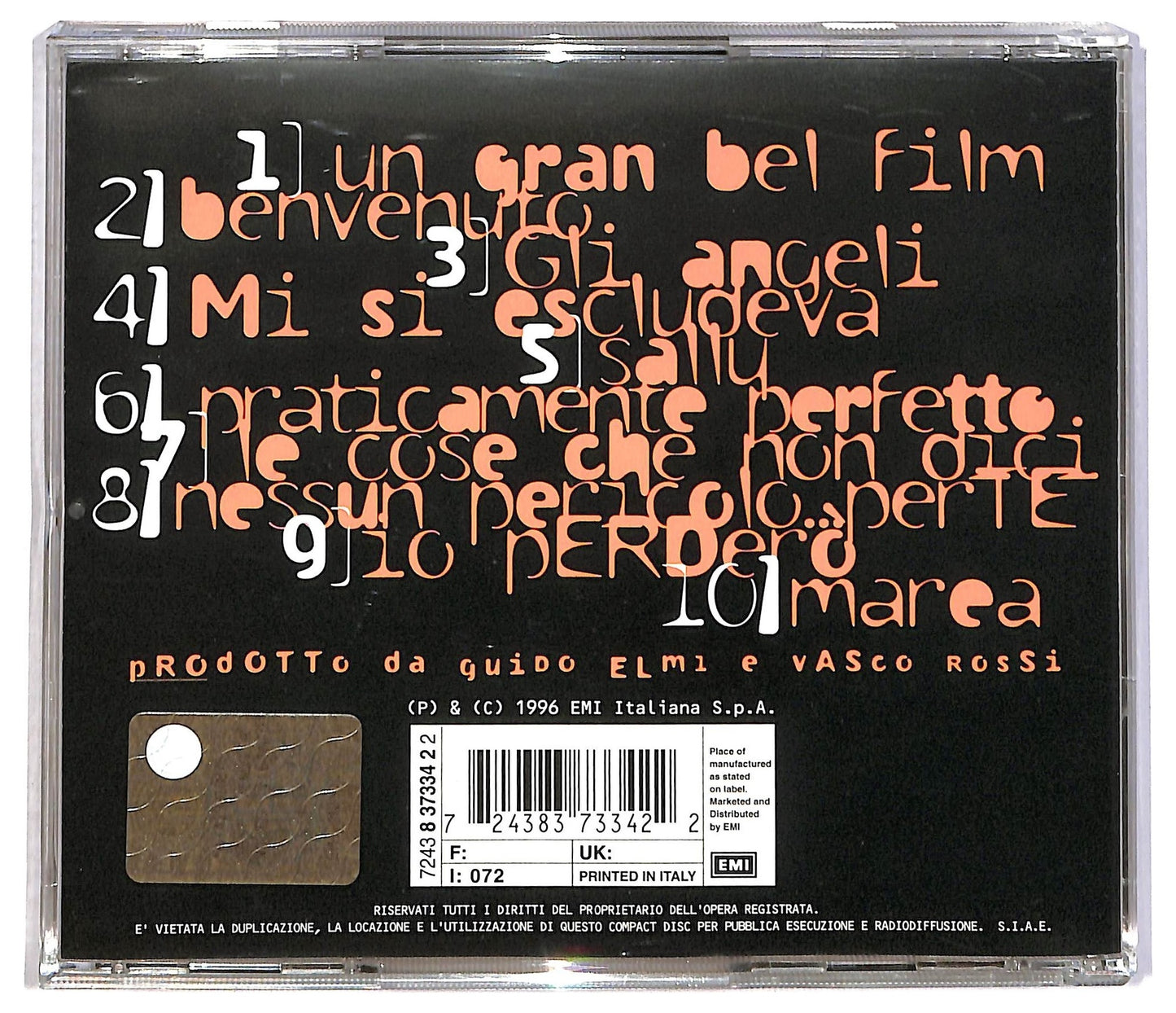 EBOND Vasco Rossi - Nessun Pericolo... Per Te CD CD082211