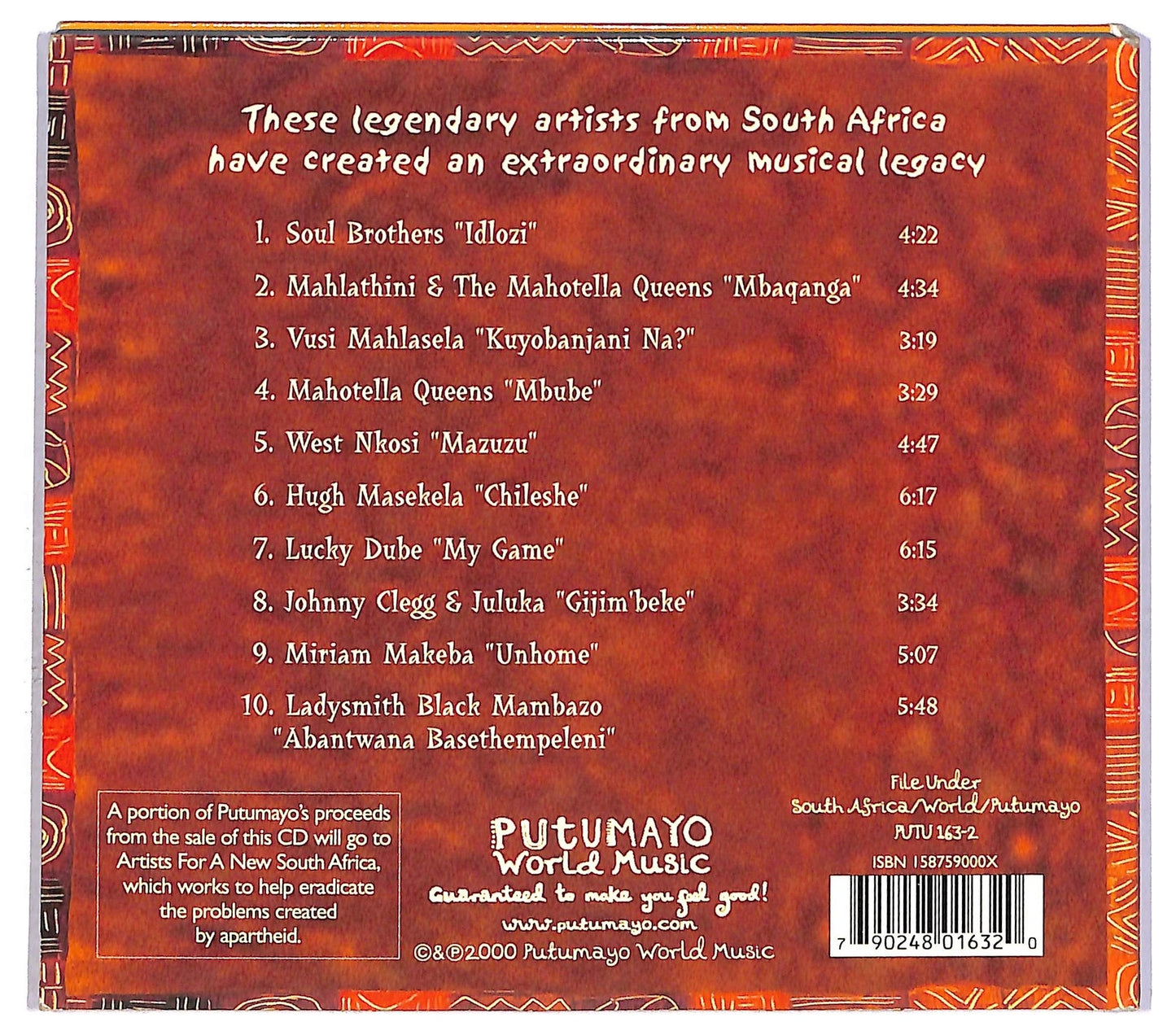 EBOND Various - South African Legends CD CD082242