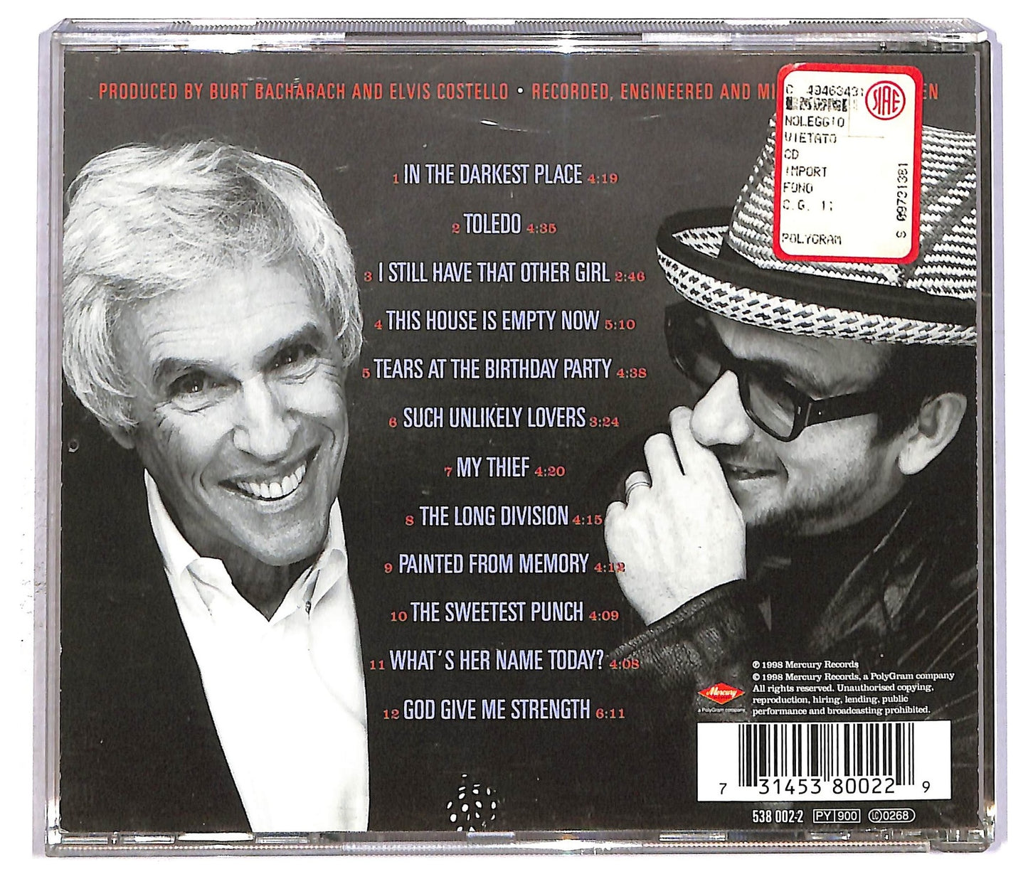 EBOND Elvis Costello With Burt Bacharach - Painted From Memory CD CD082306