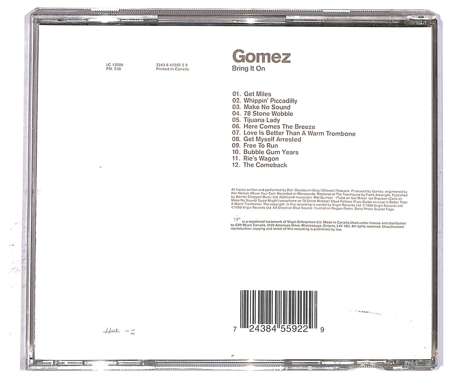 EBOND Gomez - Bring It On CD CD082340