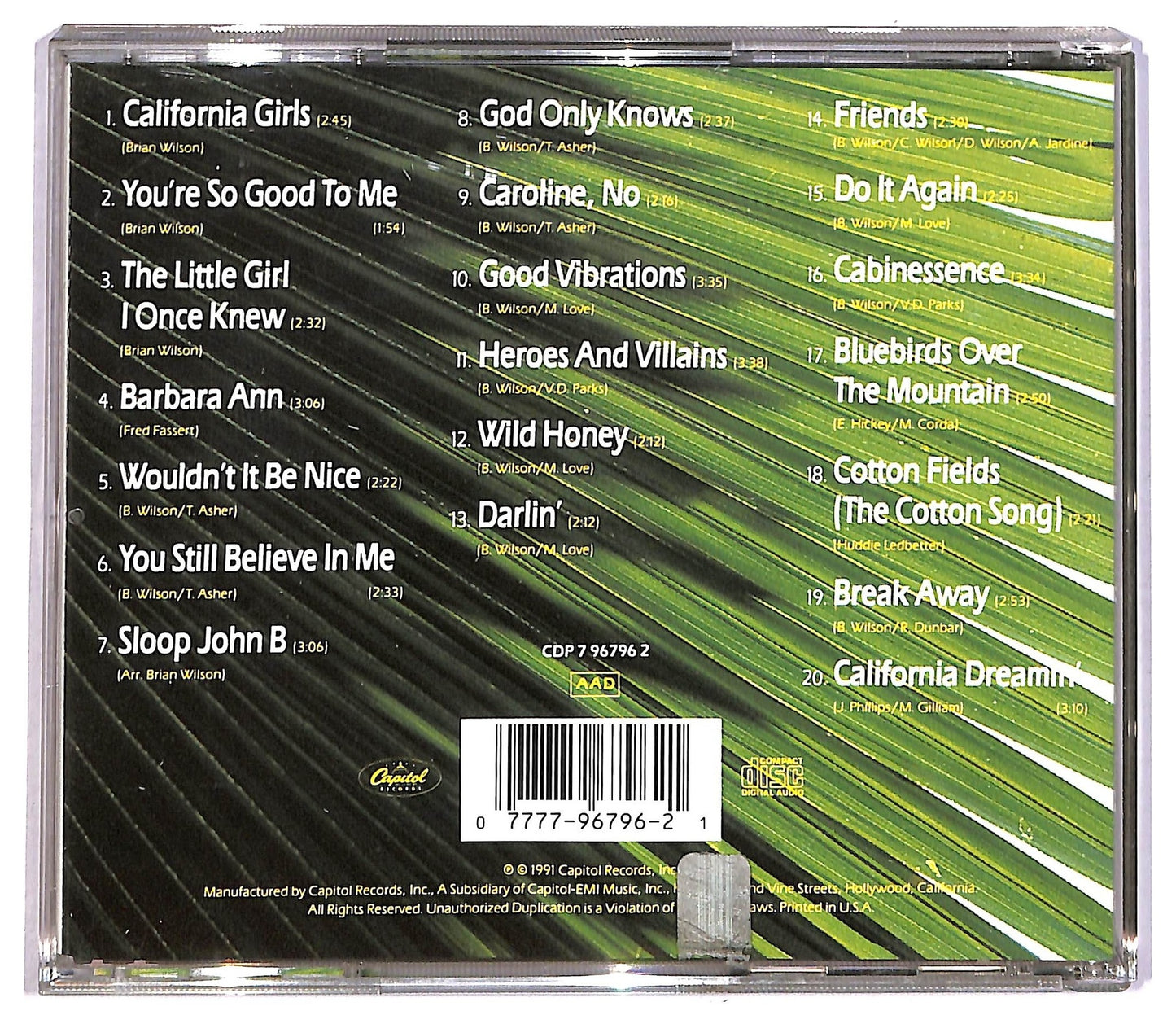 EBOND The Beach Boys -The Absolute Best Vol. 2 CD CD082435