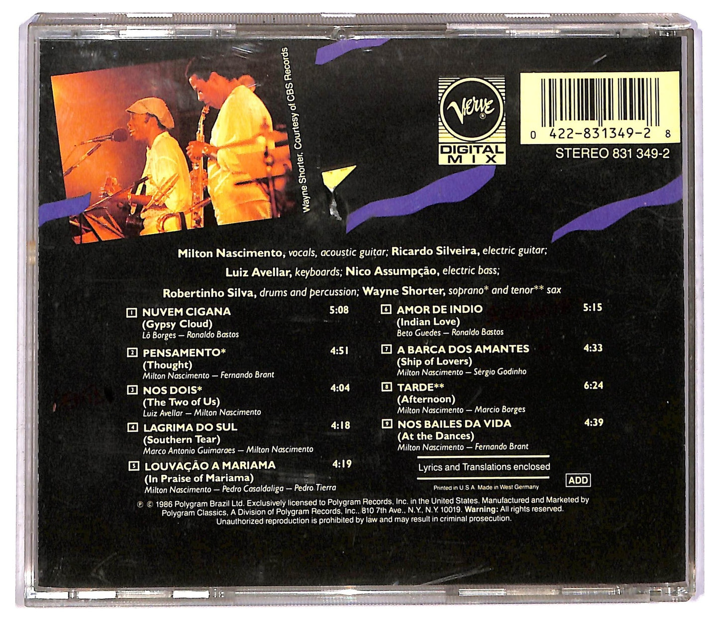 EBOND Milton Nascimento - A Barca Dos Amantes (Ship Of Lovers) CD CD082533
