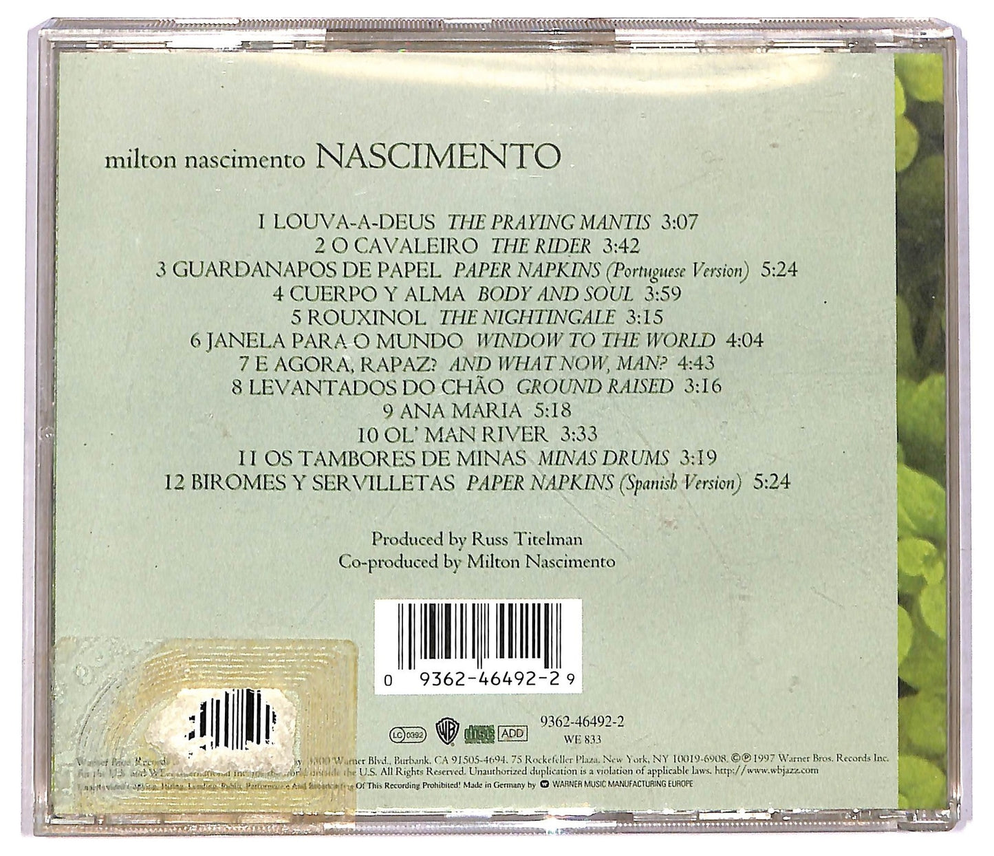 EBOND Milton Nascimento - Nascimento CD CD082534
