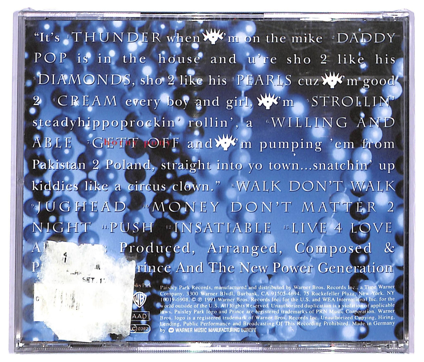 EBOND Prince & The New Power Generation - Diamonds And Pearls CD CD082820