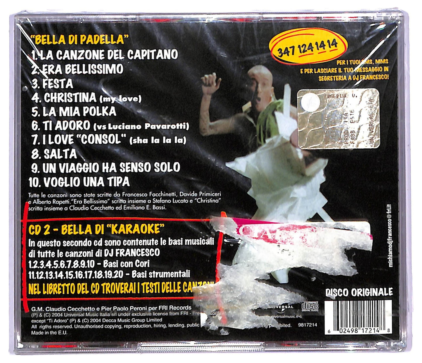 EBOND DJ Francesco - Bella Di Padella CD CD082838