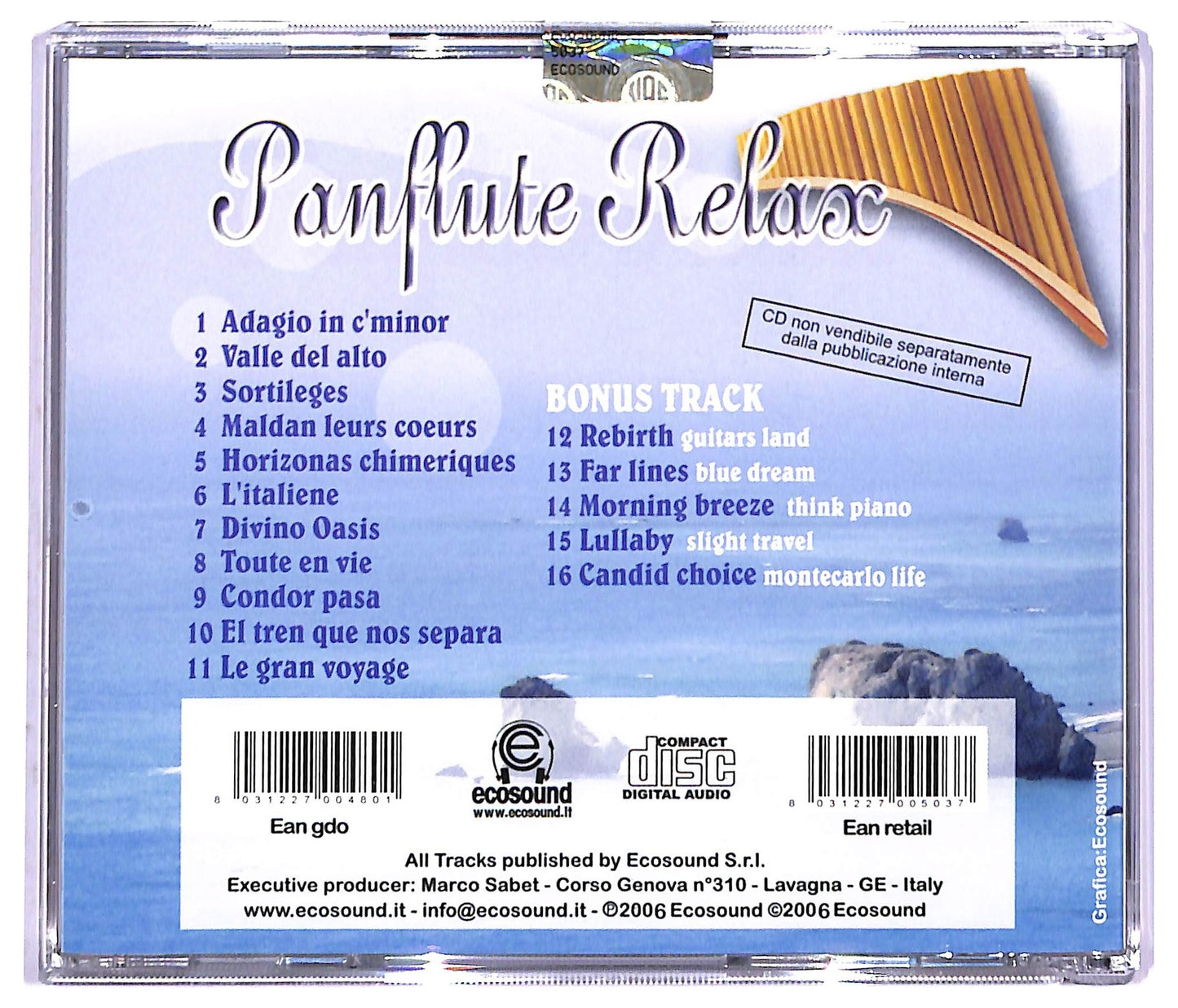 EBOND Various - PanFlute Relax CD CD083036