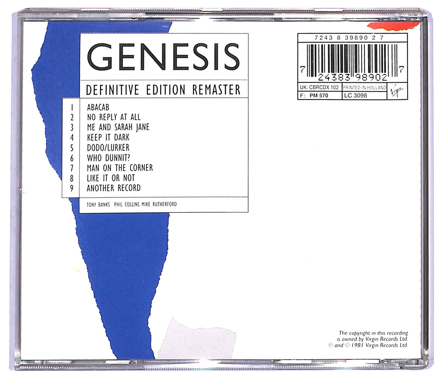 EBOND Genesis - Abacab CD CD083231