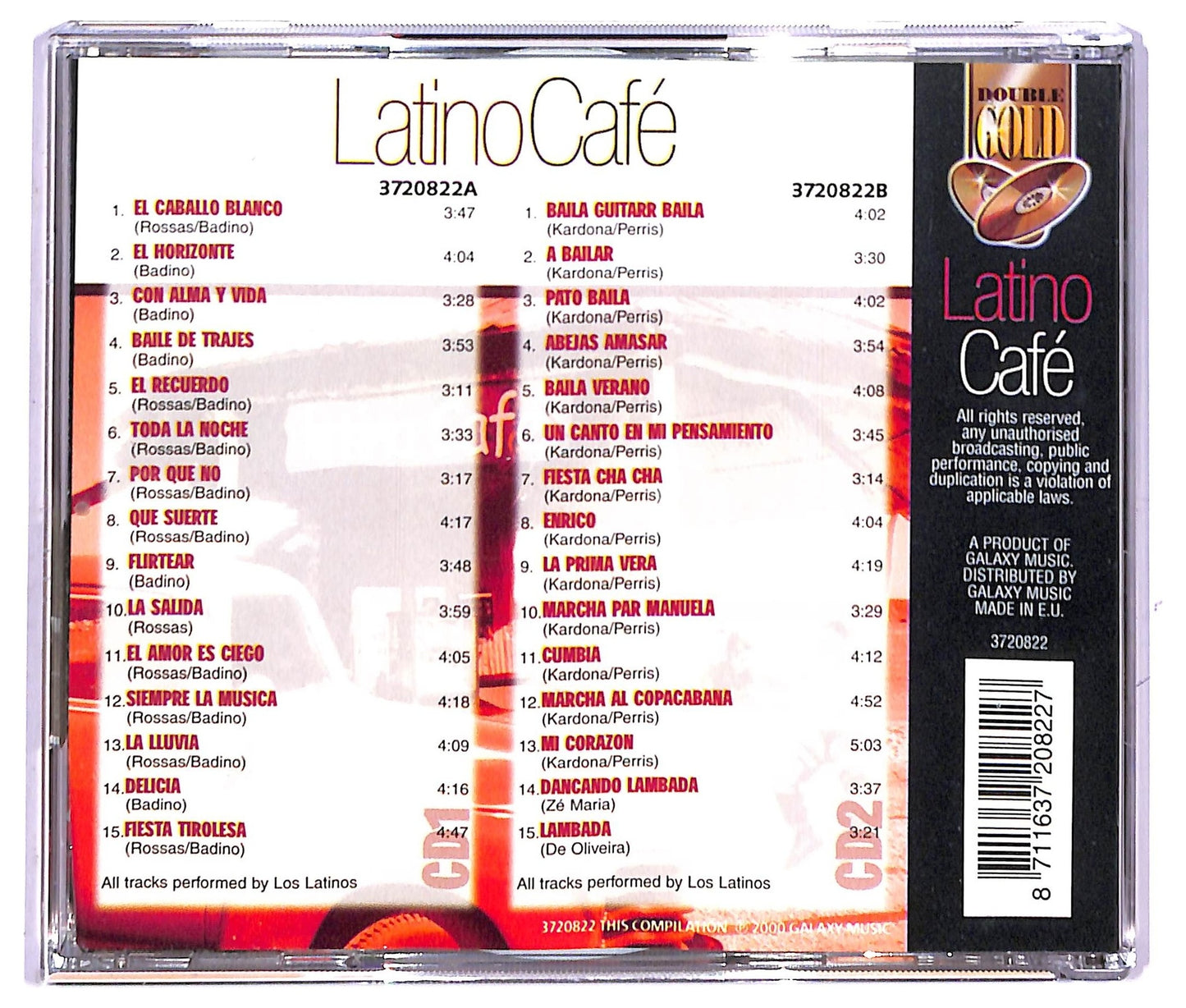 EBOND Los Latinos - Latino Cafe CD CD083248