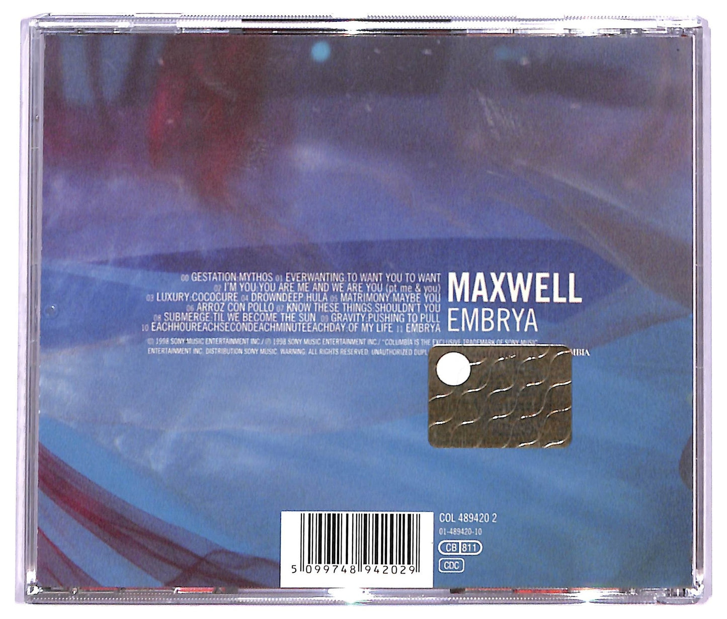 EBOND Maxwell - Embrya CD CD083256