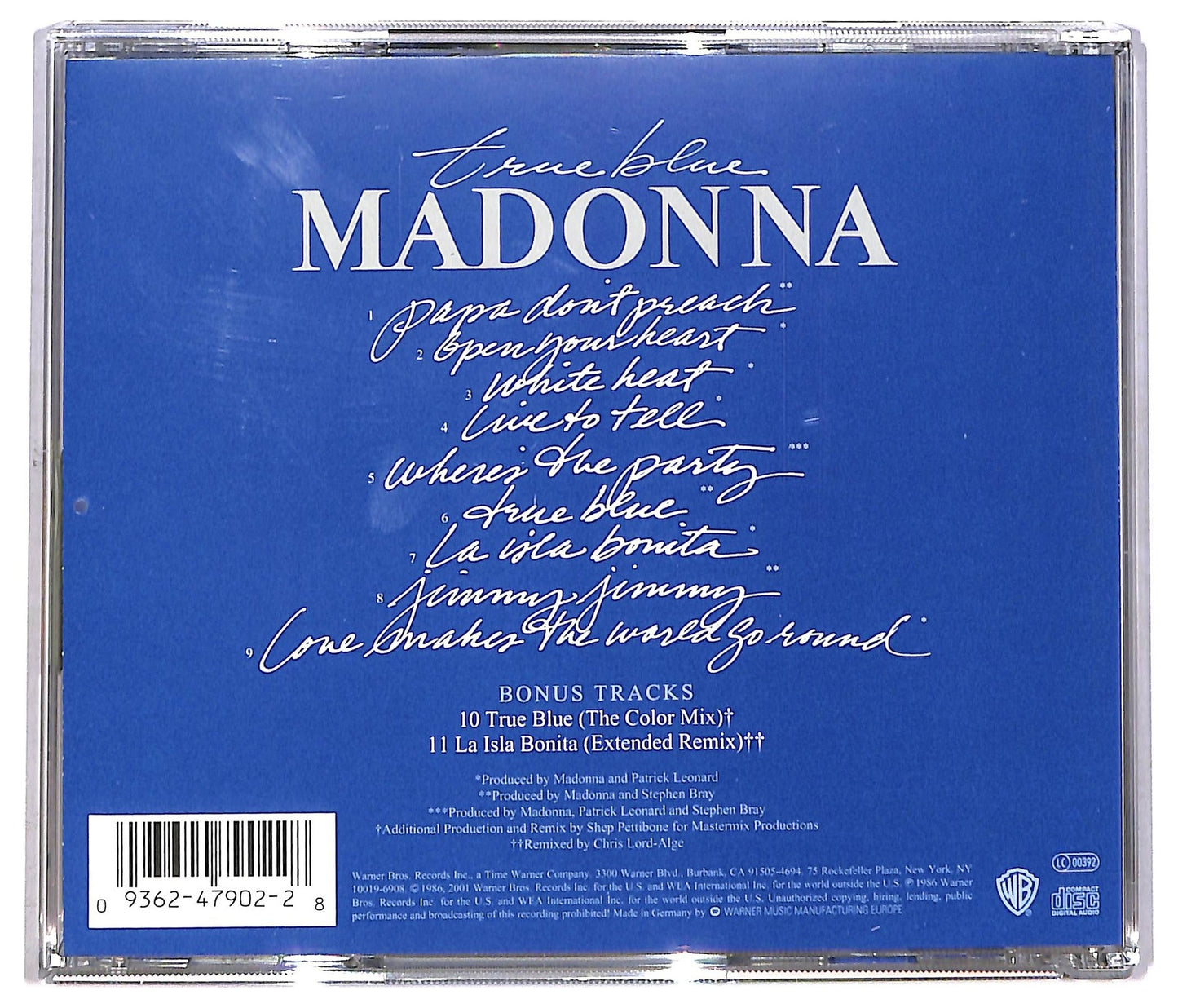 EBOND Madonna - True Blue CD CD083320
