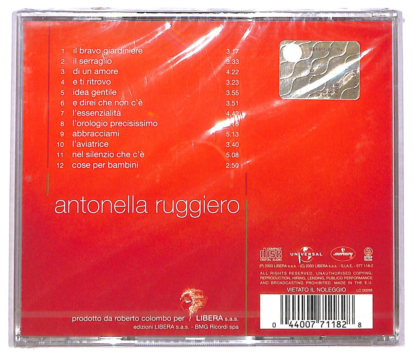 EBOND Antonella Ruggiero - Antonella Ruggiero CD CD083536