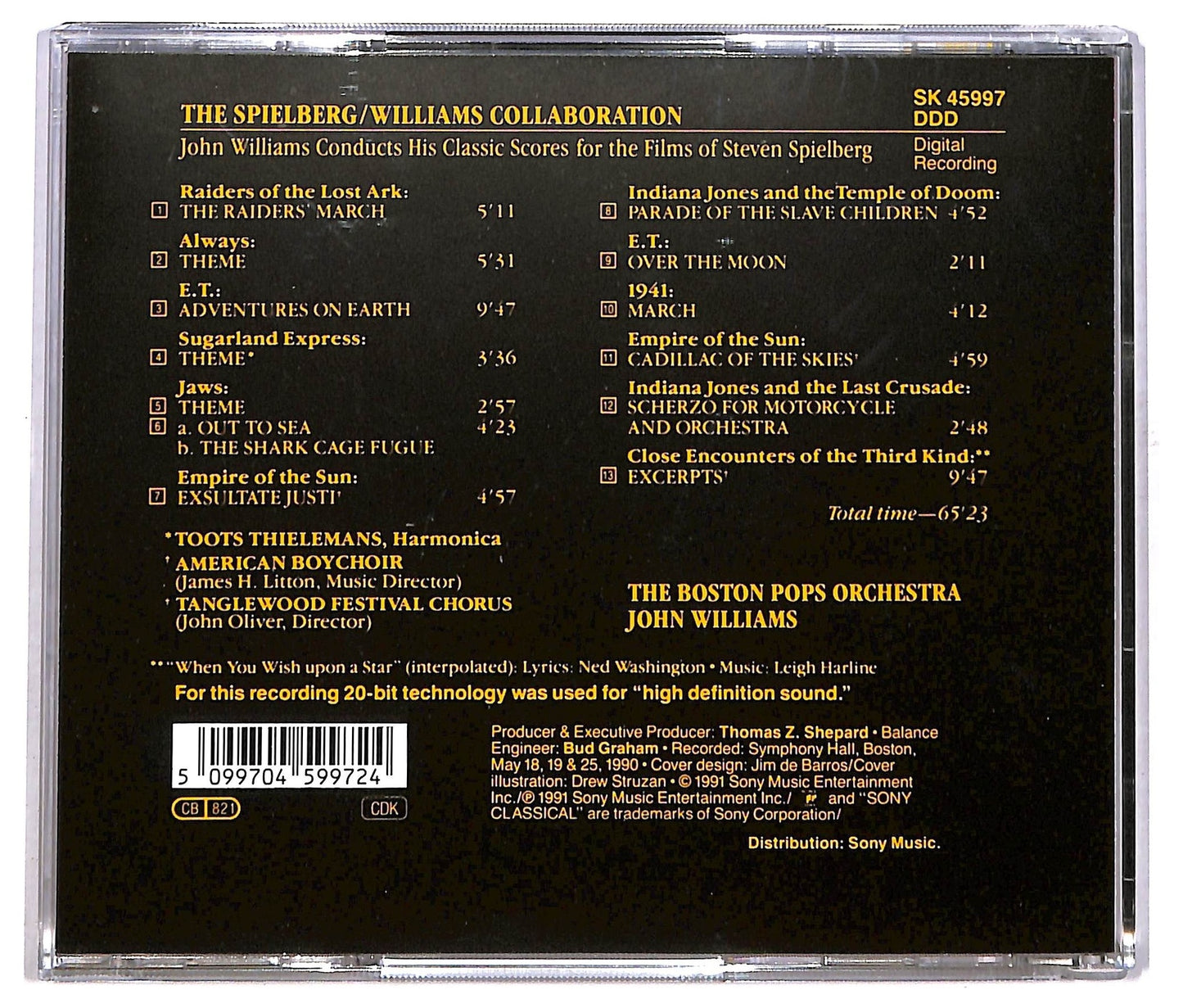 EBOND Various - The Spielberg - Williams Collaboration CD CD083606