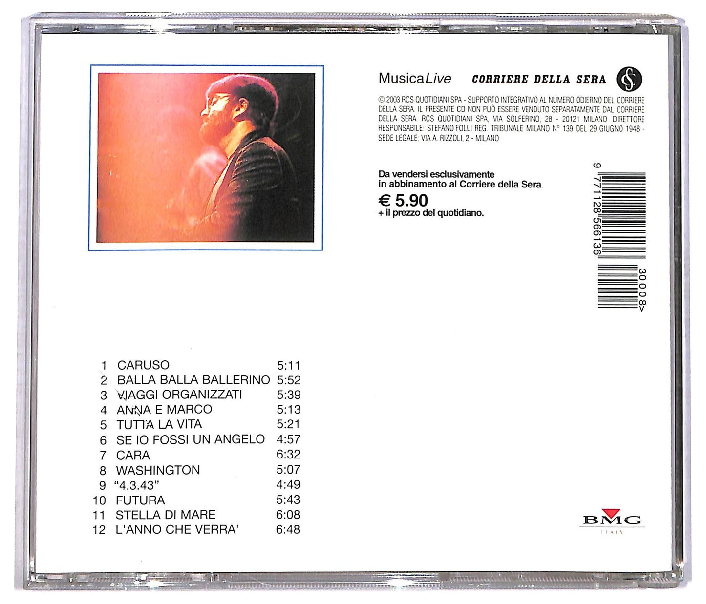 EBOND Lucio Dalla - (Dal Vivo) DallAmeriCaruso CD CD083630