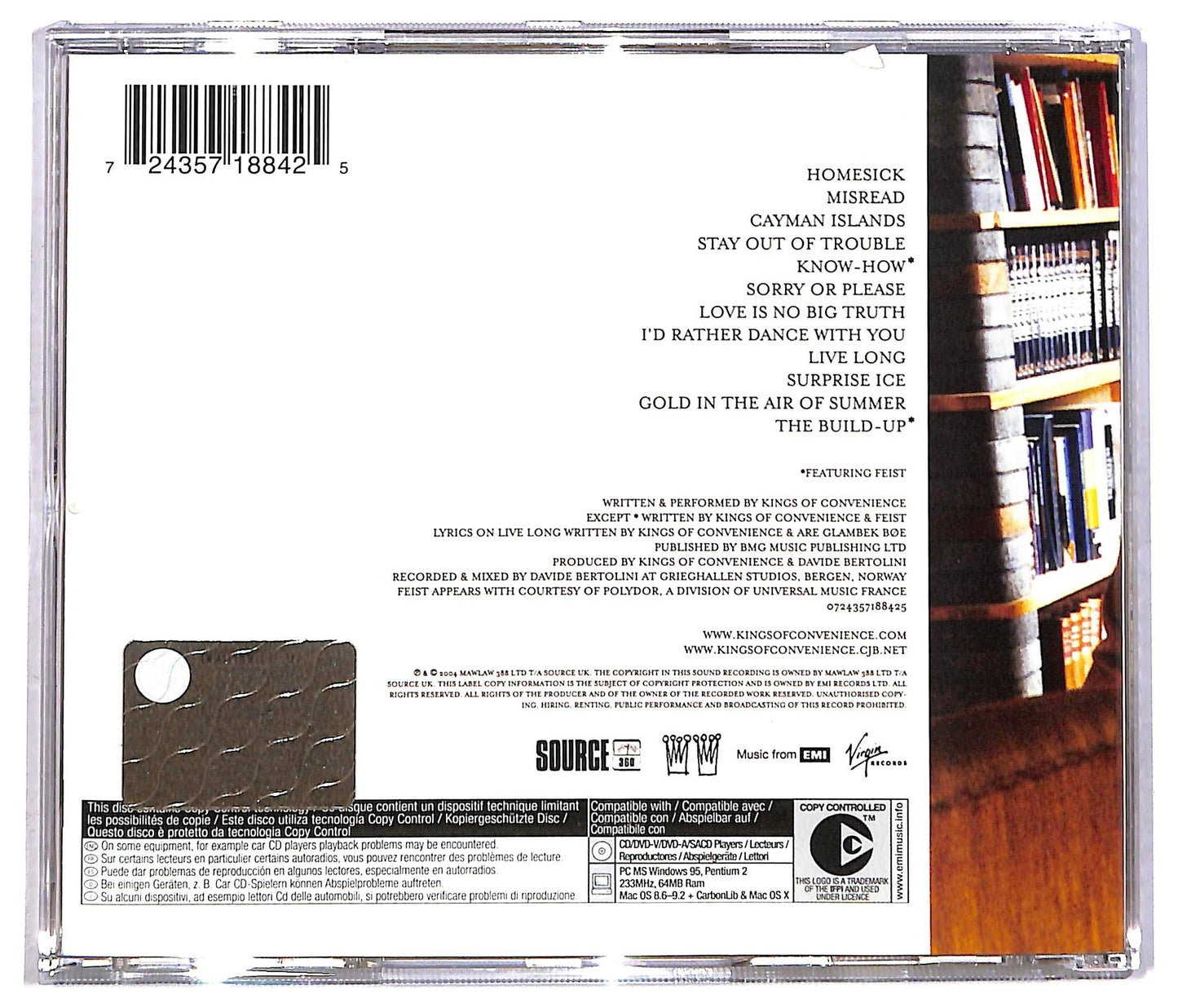 EBOND Kings Of Convenience - Riot On An Empty Street CD CD083644