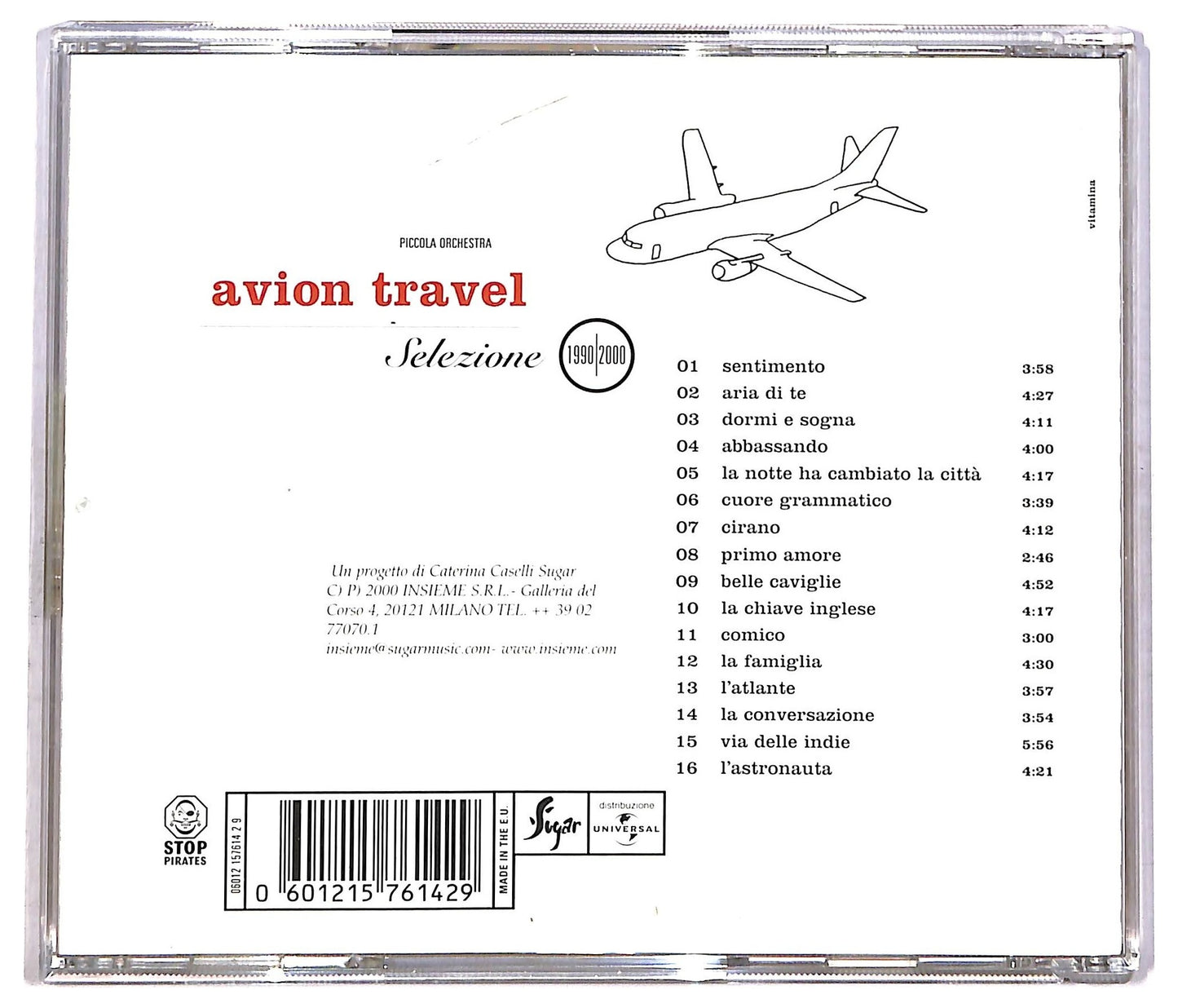 EBOND Piccola Orchestra Avion Travel - Selezione 1990/2000 CD CD083715