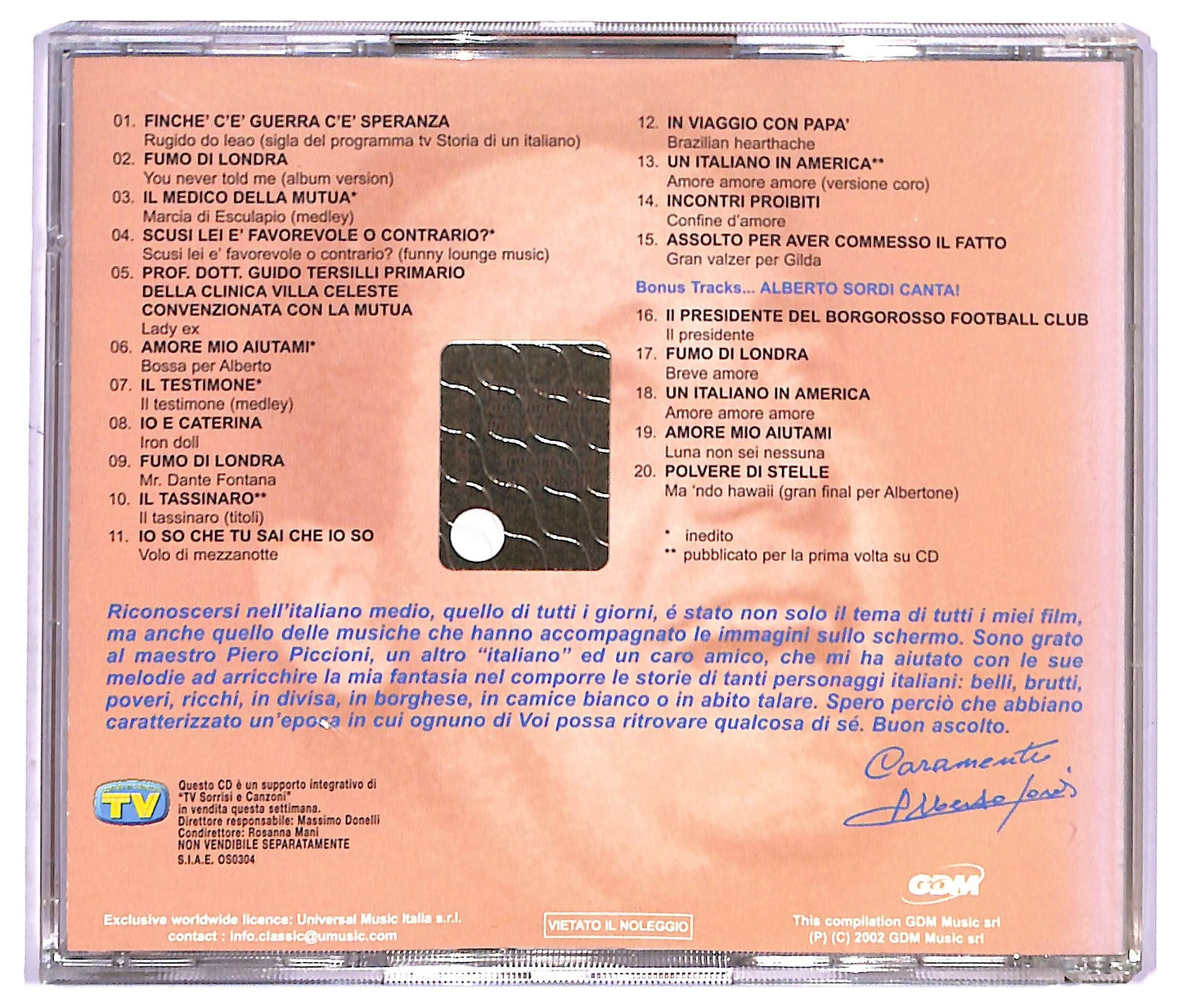 EBOND Piero Piccioni - Storia Di Un Italiano CD CD083907